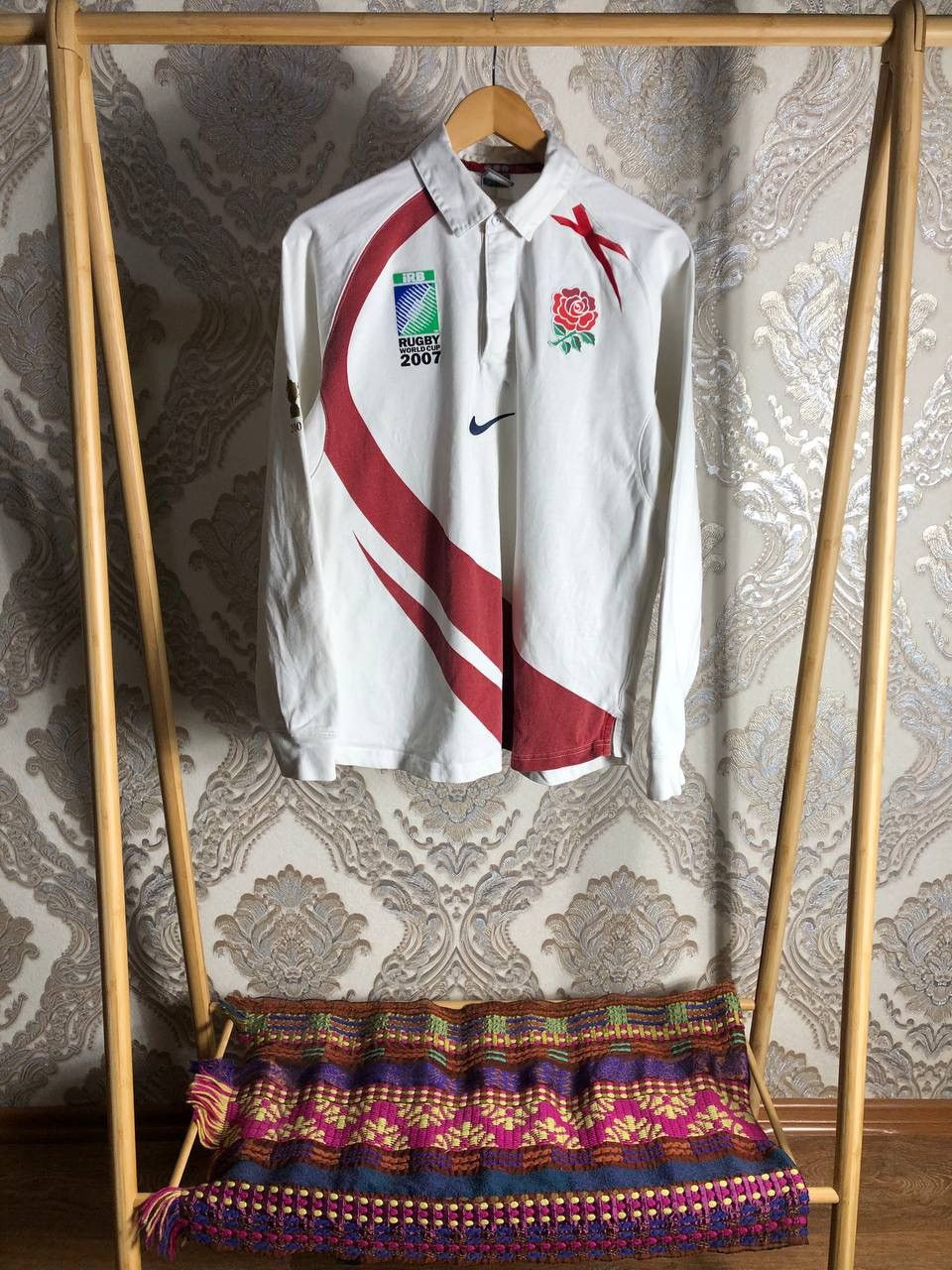 Nike × Vintage VERY RARE NIKE ENGLAND 2007 RETRO RUGBY JERSEY BLOKECORE Y2K Size US L / EU 52-54 / 3 - 2 Thumbnail