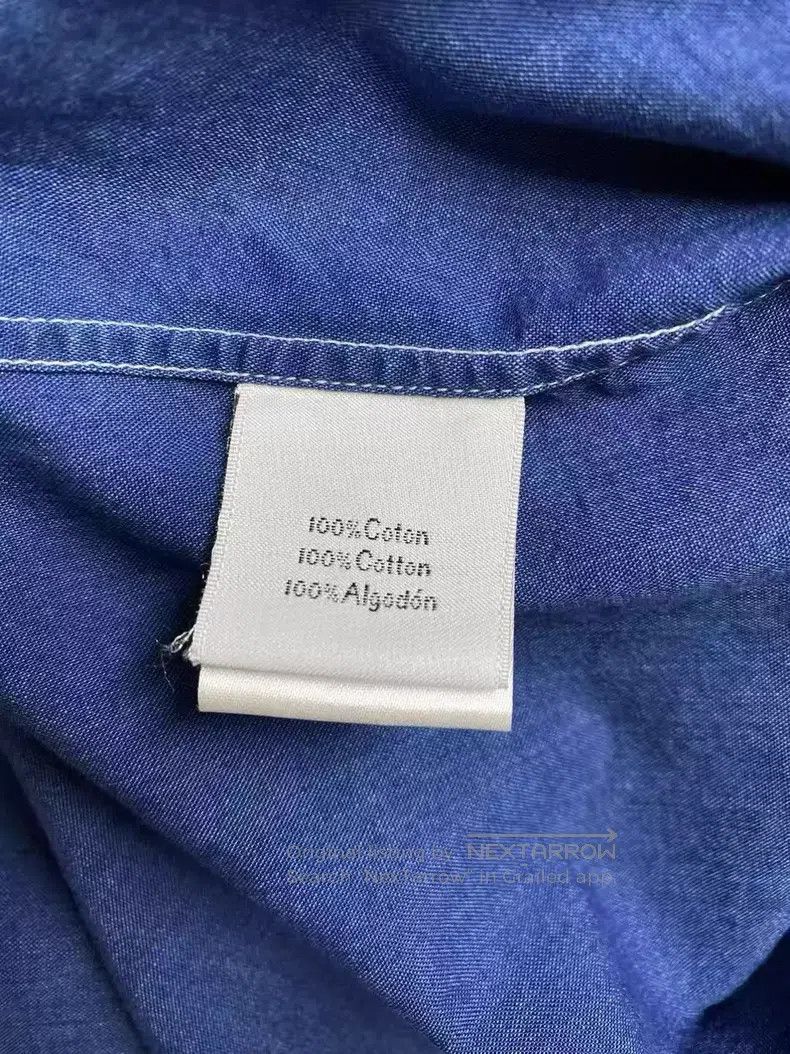 Hermes Hermes size 42 Lightweight Denim Long Sleeve Shirt Size US S / EU 44-46 / 1 - 5 Thumbnail