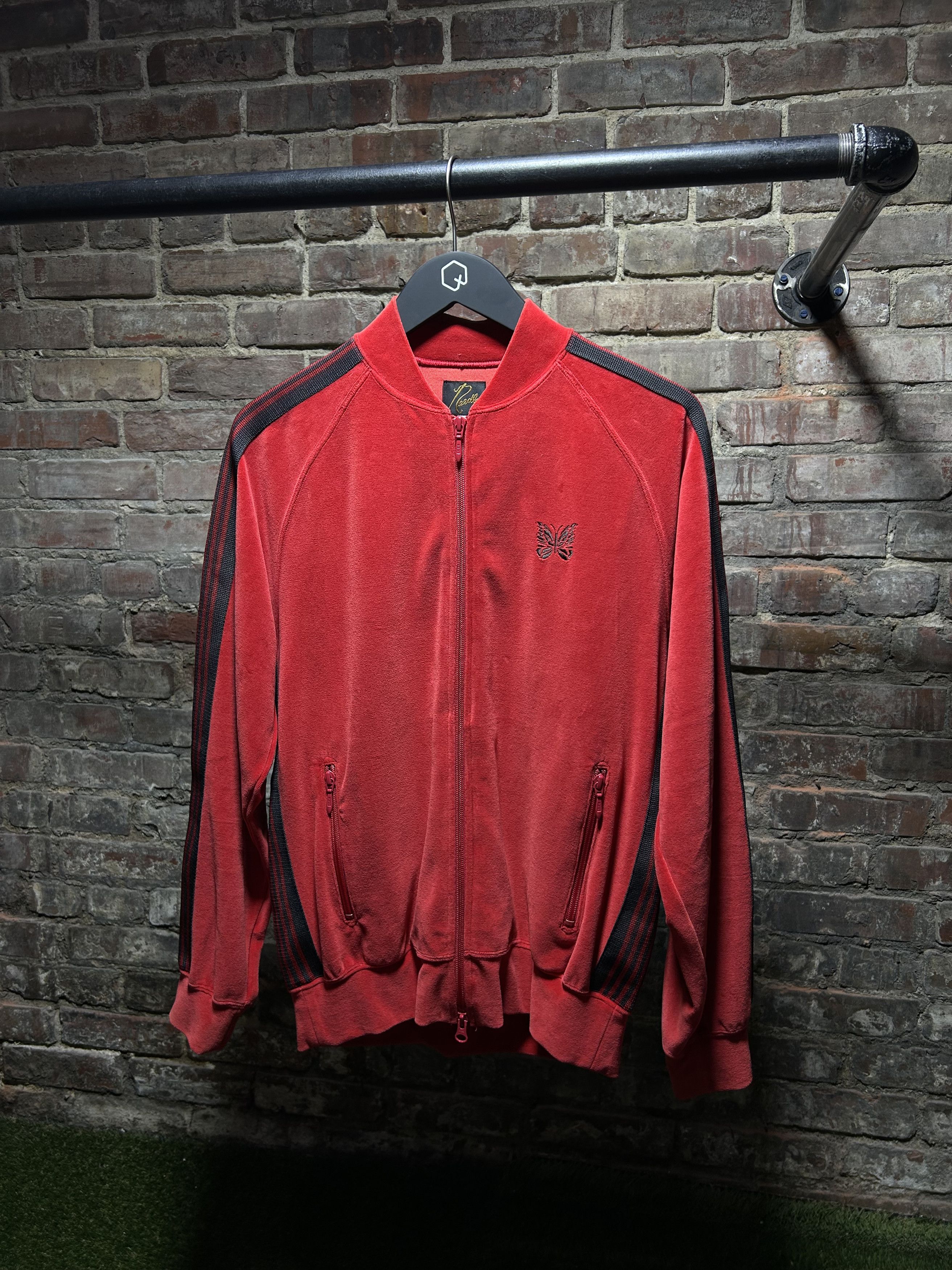 Needles Needles Velour Track Jacket Red Size US S / EU 44-46 / 1 - 1 Thumbnail