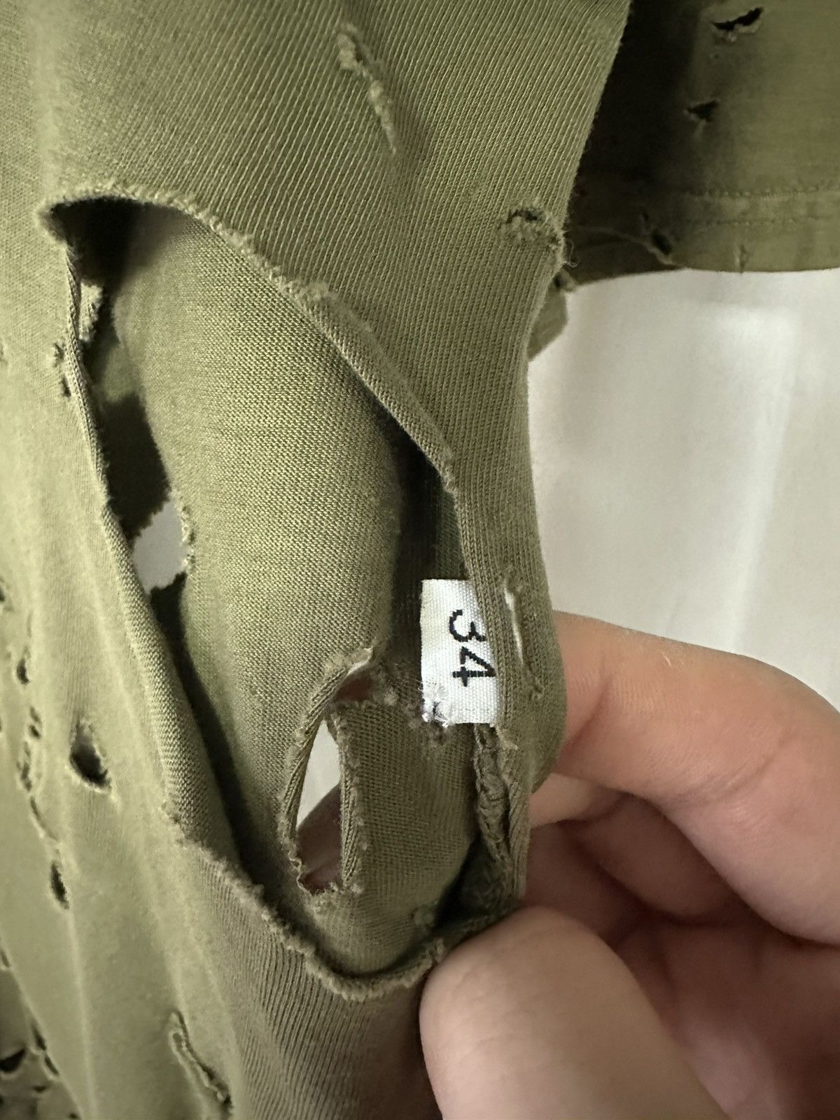 Balmain Balmain by Decarnin SS10 Destroyed Military Shirt Size US M / EU 48-50 / 2 - 7 Thumbnail