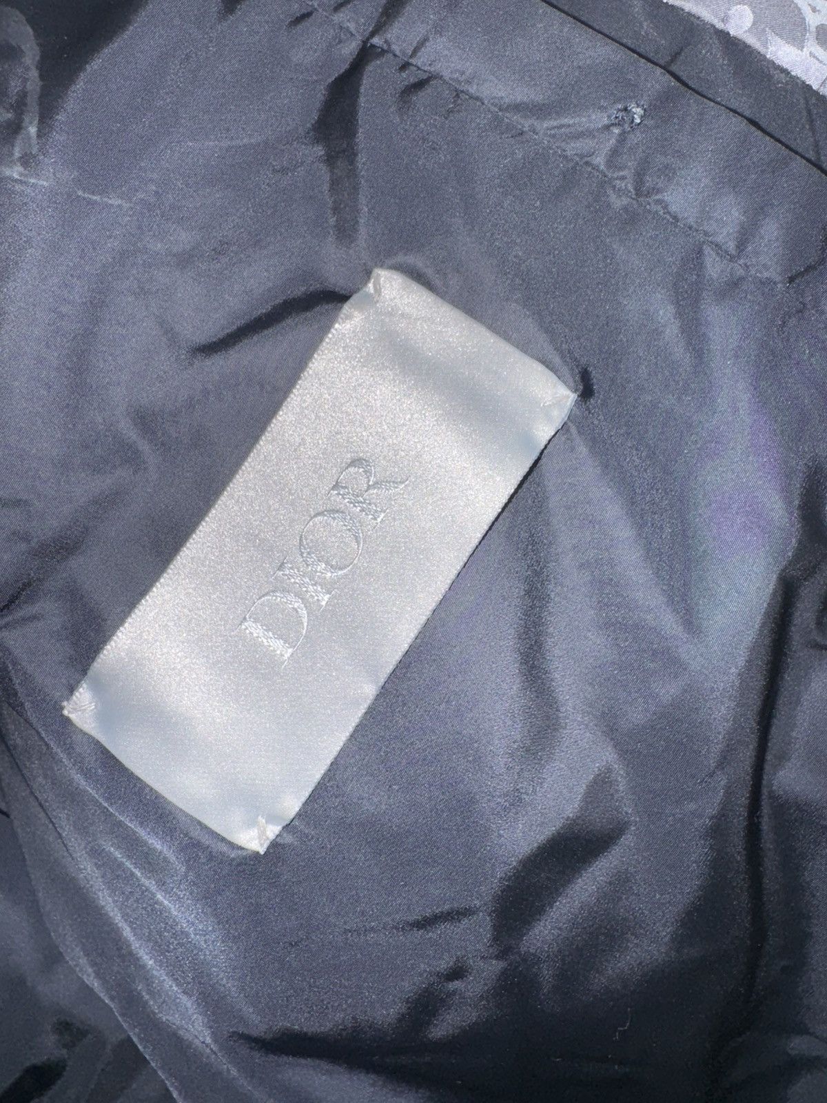 Dior oblique puffer dark grey