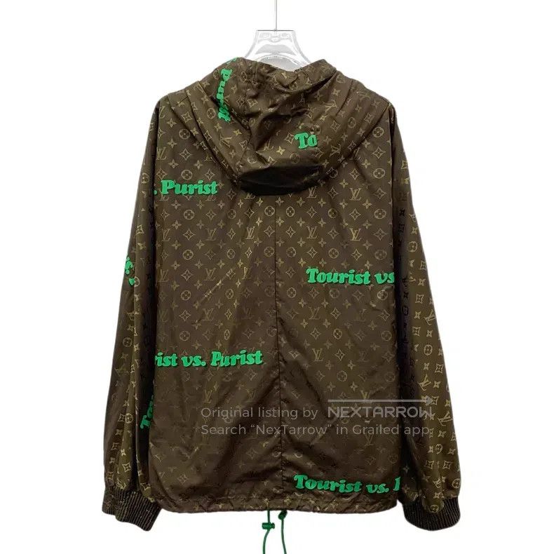 Louis Vuitton Louis Vuitton Dark brown logo presbyopic full print hooded Size US M / EU 48-50 / 2 - 2 Thumbnail