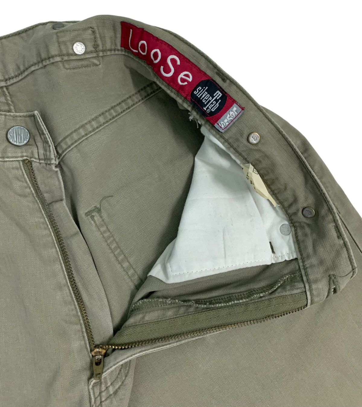 Levi's × Levi's Vintage Clothing 🔥Rare Vintage Levis SilverTab Loose Buckle Back Pants Size US 30 / EU 46 - 12 Thumbnail