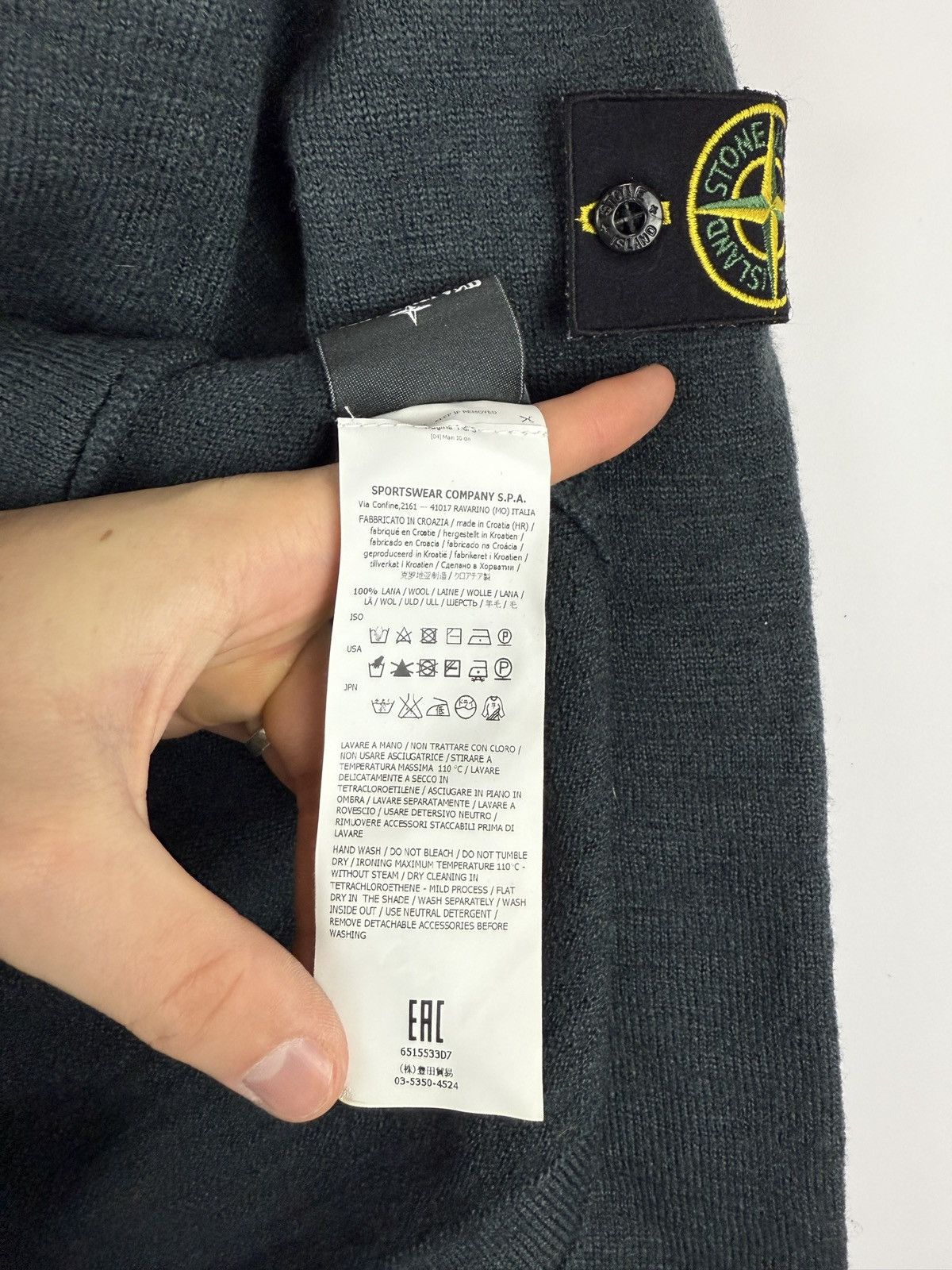 Stone Island Grey Stone Island sweater Size US S / EU 44-46 / 1 - 8 Thumbnail