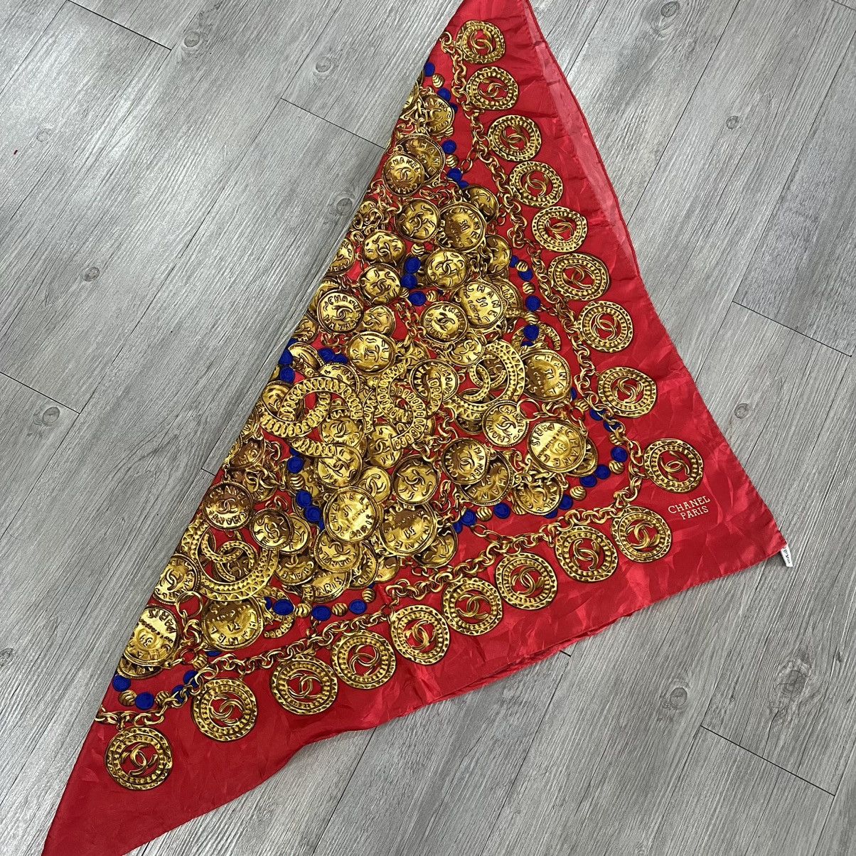 Chanel Chanel silk scarf vintage Size ONE SIZE - 6 Thumbnail