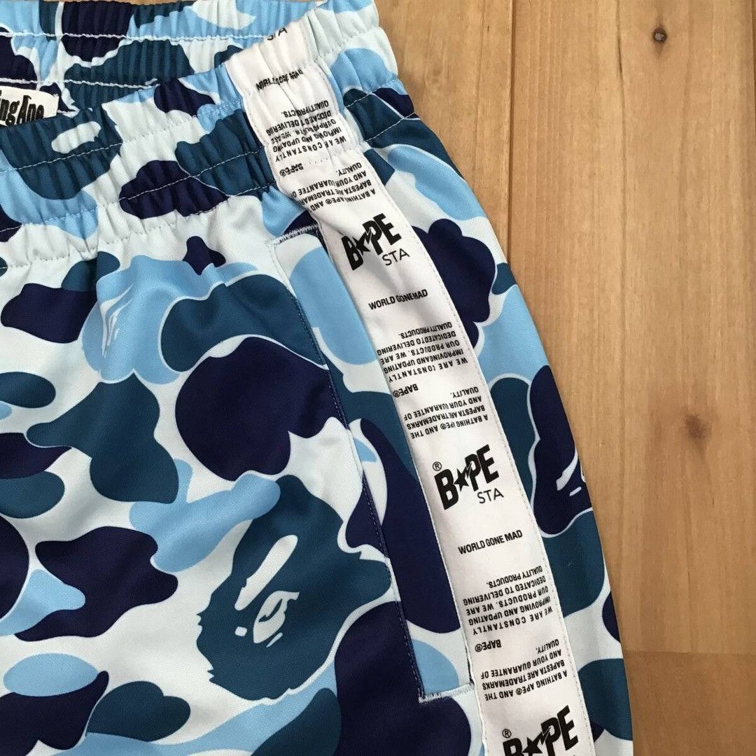 Bape BAPE STA TAPE JERSEY PANTS ABC camo Blue APE ★size M Size US 32 / EU 48 - 3 Thumbnail