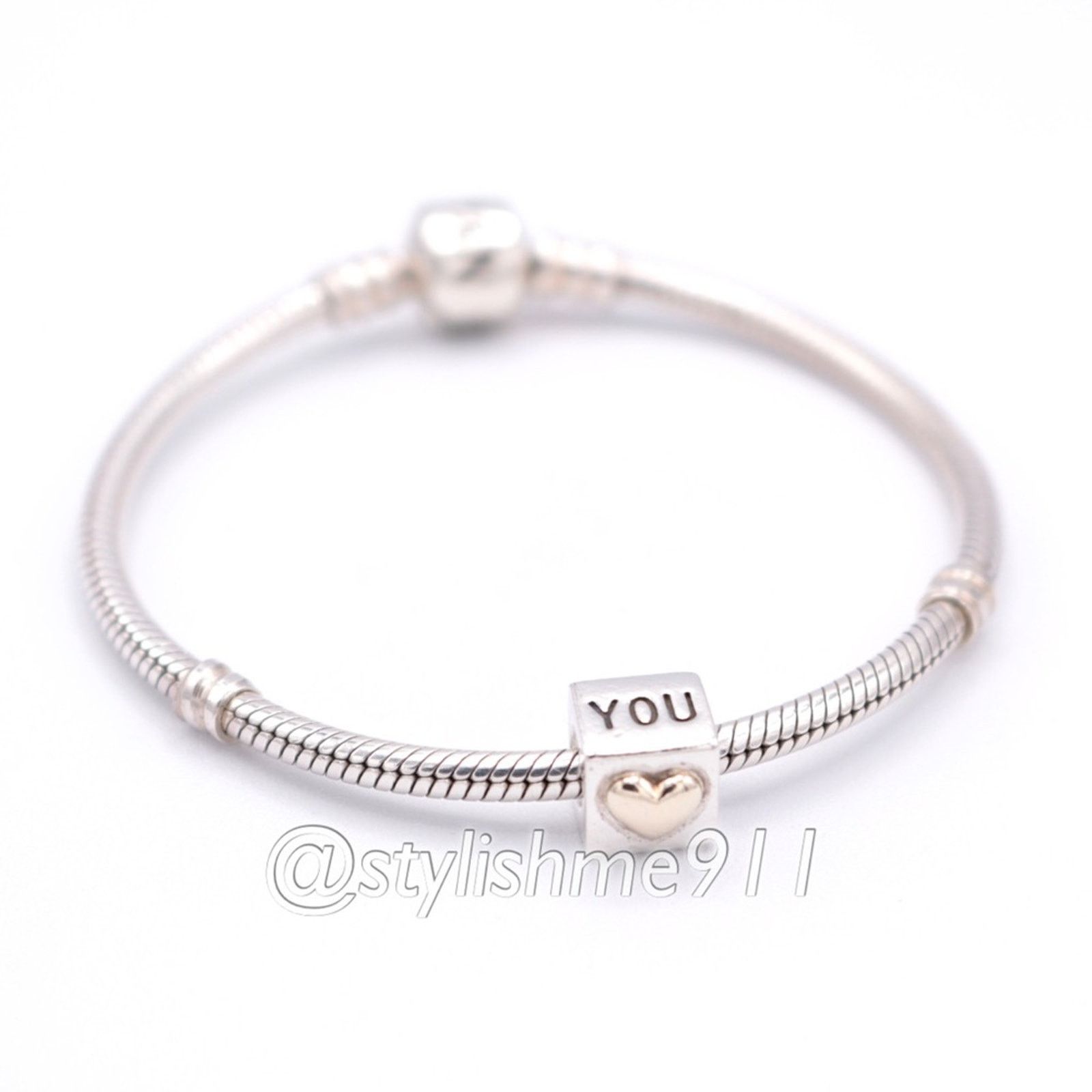 pandora Authentic PANDORA I Love You Charm with 14K Gold - 790200 Size ONE SIZE - 5 Thumbnail
