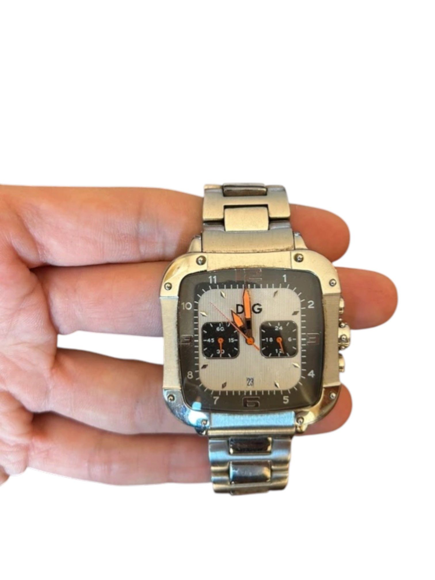 Dolce & Gabbana D&G Time Square Chronograph Watch with Box and Pouch Size ONE SIZE - 1 Thumbnail
