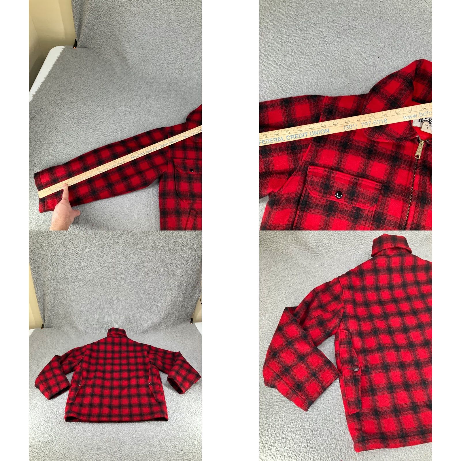 Vintage Vintage Woolrich Jacket Men 40 Red Buffalo Plaid Quilt Lined Hunting Heavyweight Size US XXS / EU 40 - 9 Thumbnail
