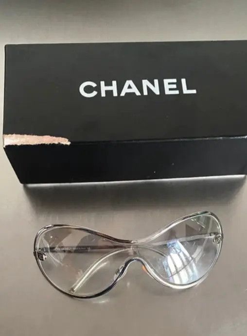 Chanel CHANEL SUNGLASSES 4030 LOGO ICONIC 4017 Mask Vintage Size ONE SIZE - 4 Thumbnail