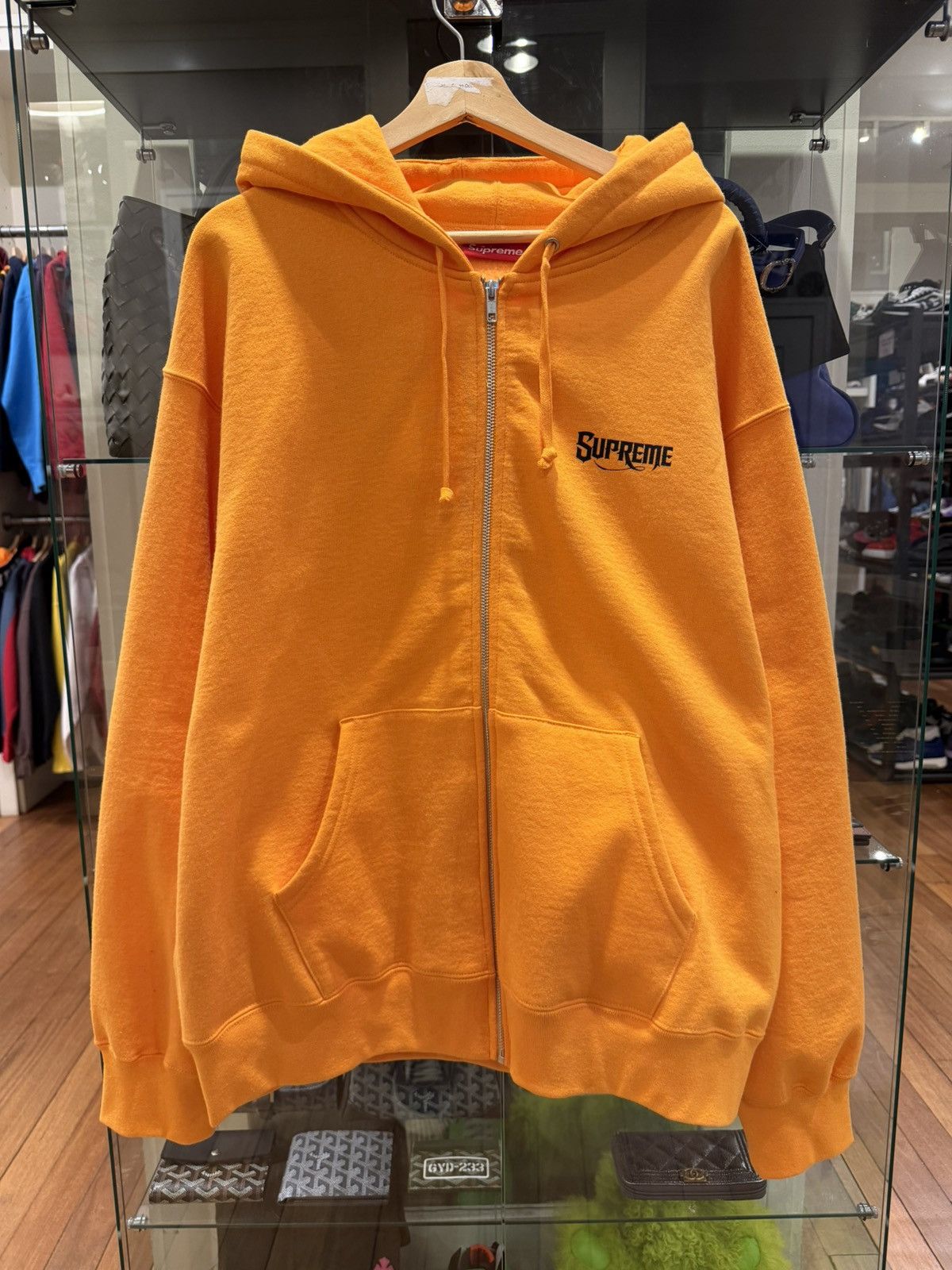 Supreme Supreme Mister Cartoon Zip Up Hoodie - Yellow Size US XL / EU 56 / 4 - 1 Thumbnail
