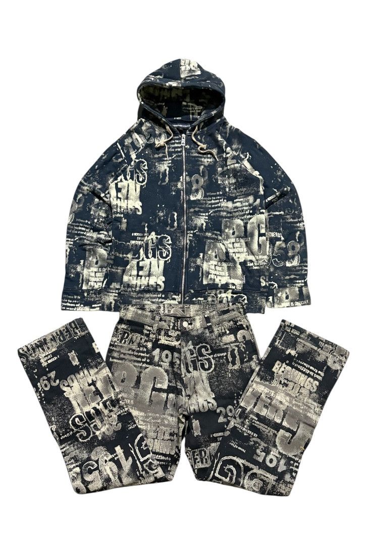 BERNINGS SHO Y2k bernings sho one set hoodie & pants full print Size US L / EU 52-54 / 3 - 1 Thumbnail