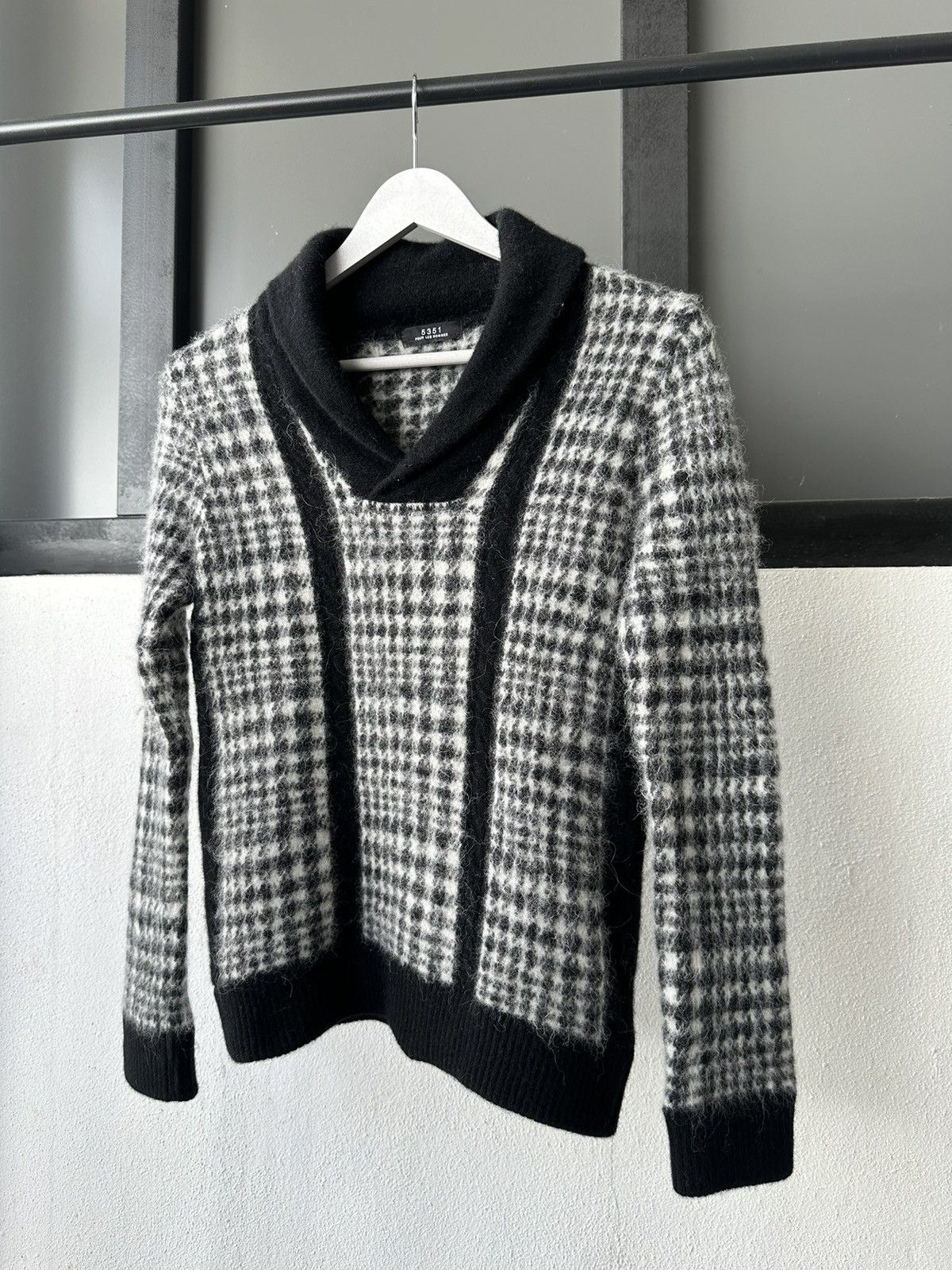 5351 POUR LES HOMMES 5351 Pour Les Hommes Mitsuke knit mohair slim sweater Size US S / EU 44-46 / 1 - 6 Thumbnail