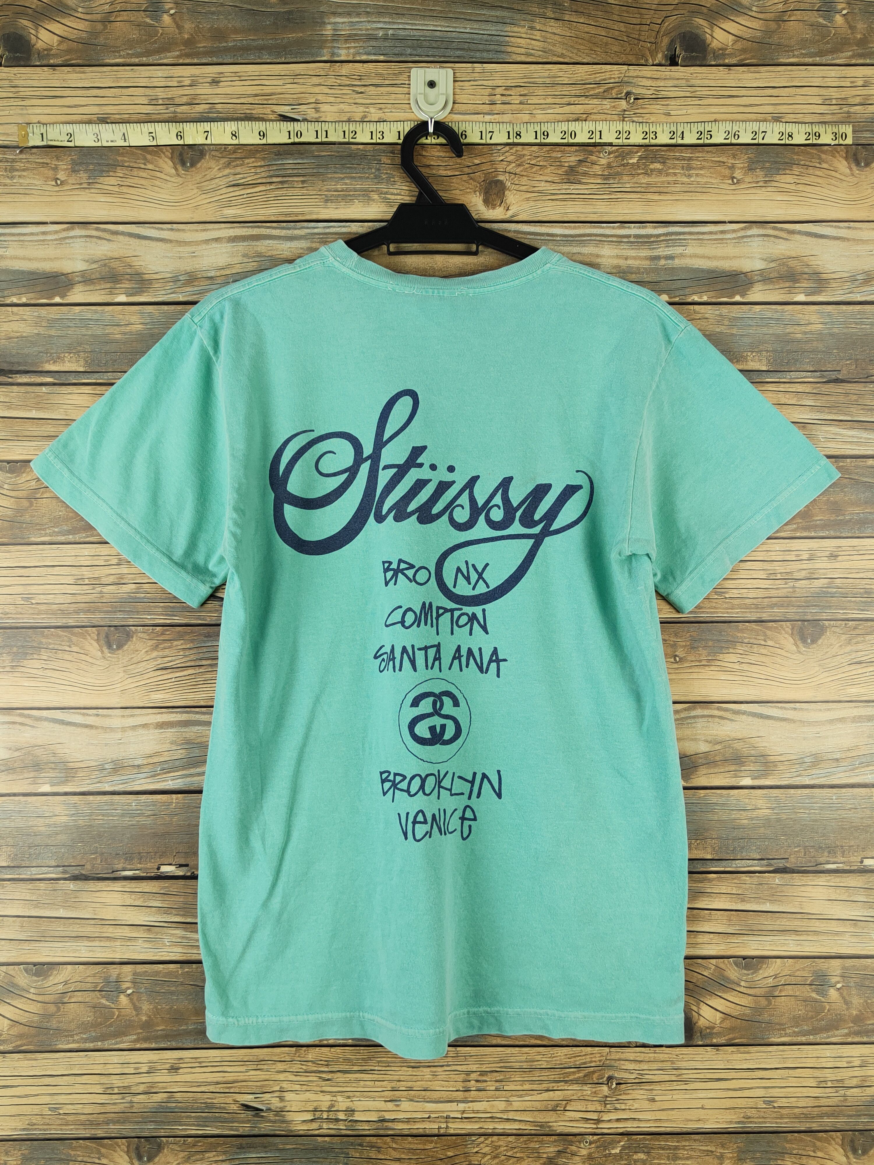 Stussy DL Stussy Turquoise Short Sleeve T-shirt #1452 Size US S / EU 44-46 / 1 - 9 Thumbnail