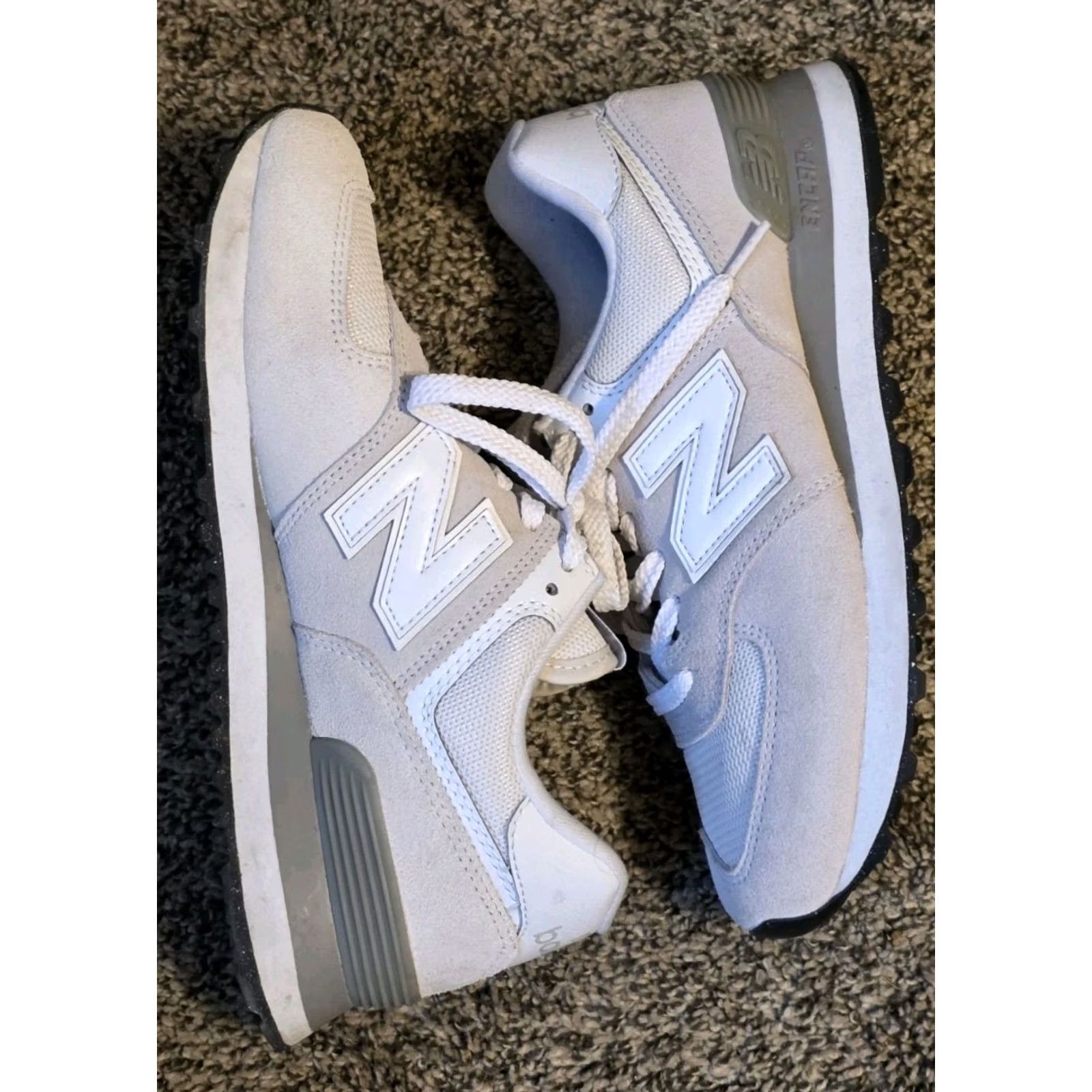 New Balance New Balance 574 Core Pack Nimbus Cloud White - Women 7.5 - Low Top Sneaker - Suede Rubber Foam Lining Size US 8 / IT 38 - 2 Thumbnail