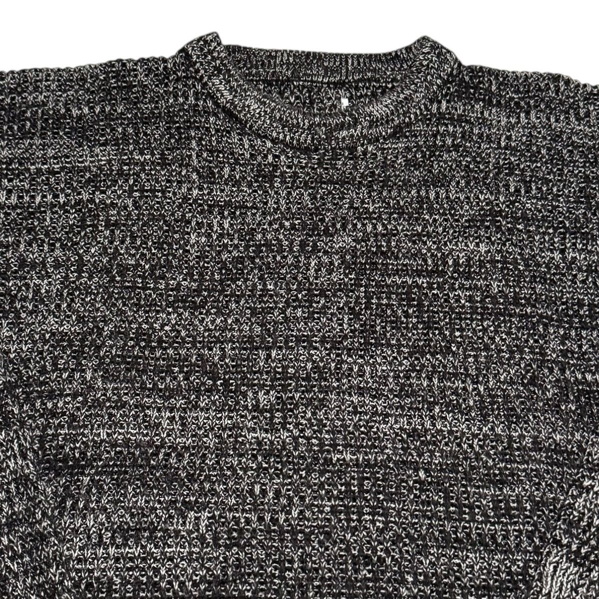 Vintage Vintage 90s Knit White/Gray/Black Sweater Men's Large Size US L / EU 52-54 / 3 - 2 Thumbnail