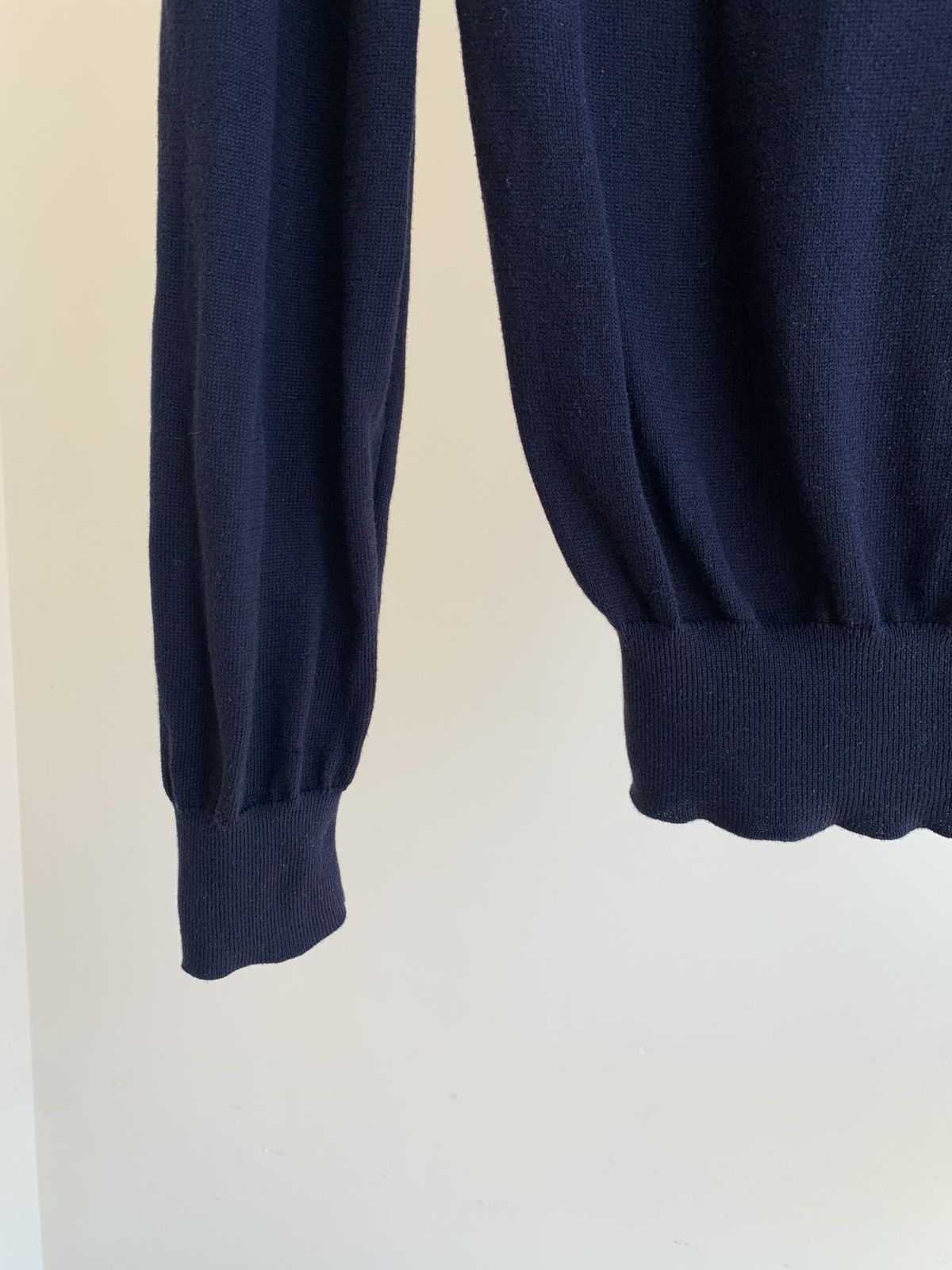 Fred Perry V-Neck Cotton Knit Pullover Jumper Sweater Made in Italy Size US M / EU 48-50 / 2 - 5 Thumbnail