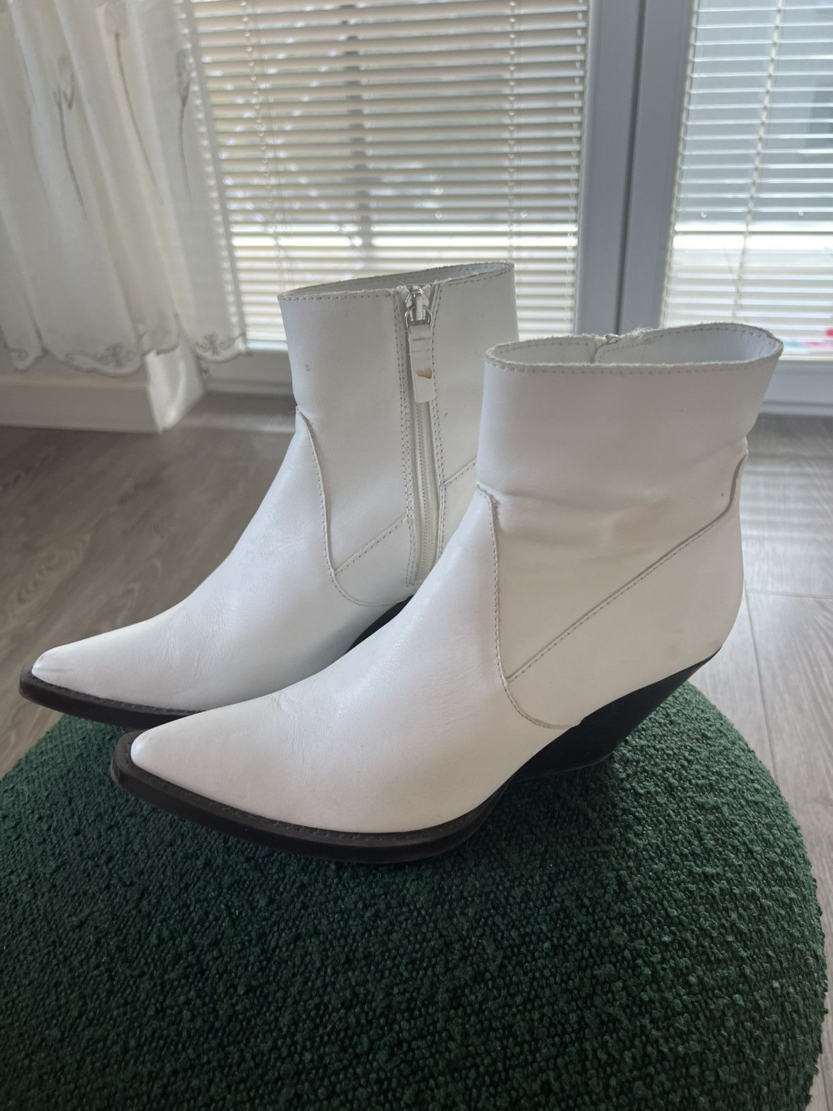 Designer × Zara ‼️Archival Designer Style Leather Zara Cowboy Boots‼️ Size US 7 / IT 37 - 11 Thumbnail