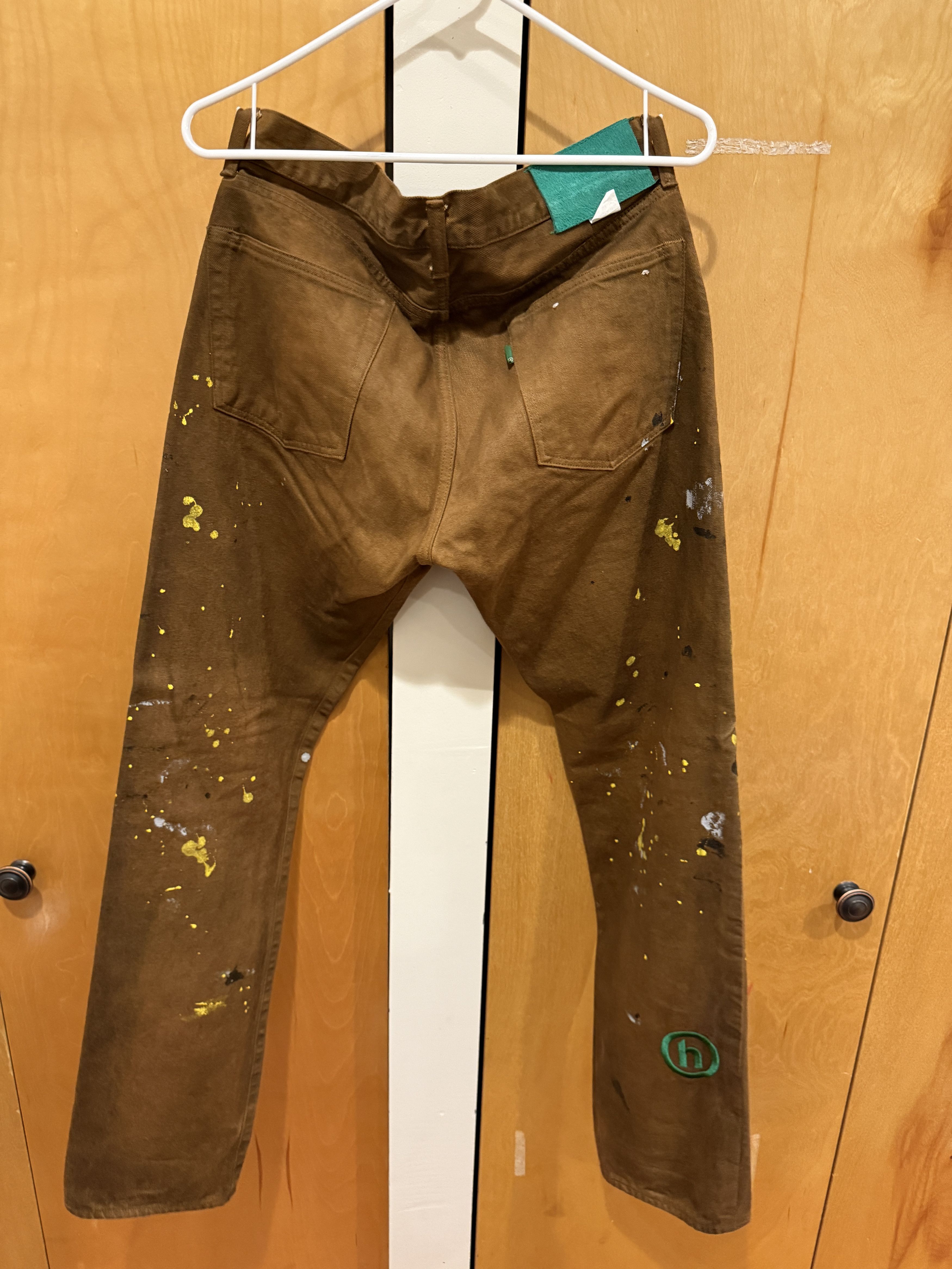 HIDDEN Hidden NY Painter Denim Splatter Paint Brown Mens Size 30 Size US 30 / EU 46 - 3 Thumbnail