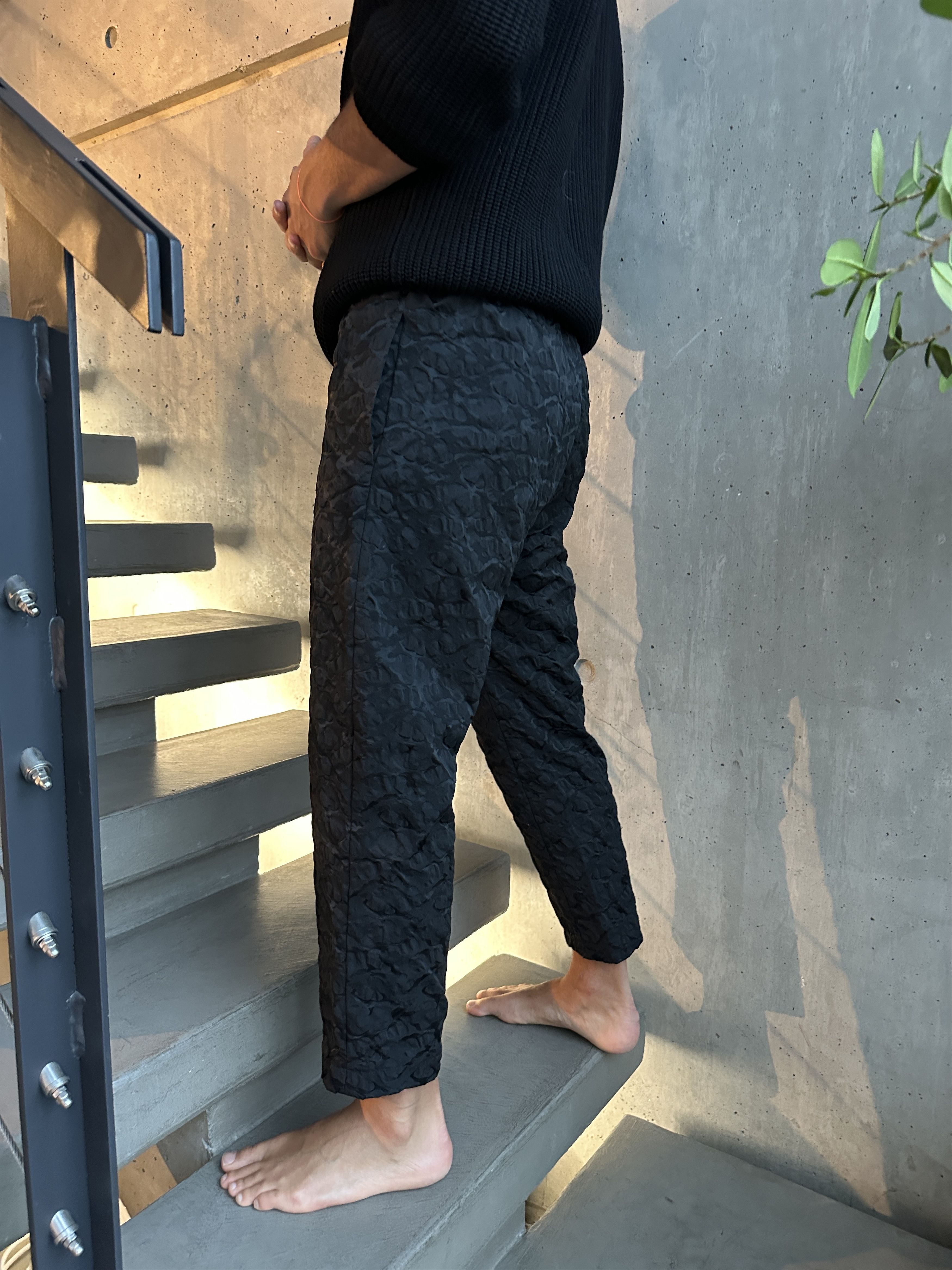 Comme des Garcons Textured black pant Size US 36 / EU 52 - 2 Thumbnail