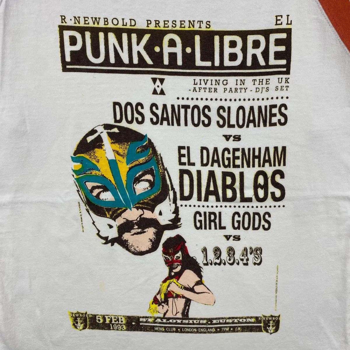 R.Newbold R.NEWBOLD Punk A Libre Needle Of Death 3q Tee Shirt Medium Size US M / EU 48-50 / 2 - 2 Thumbnail