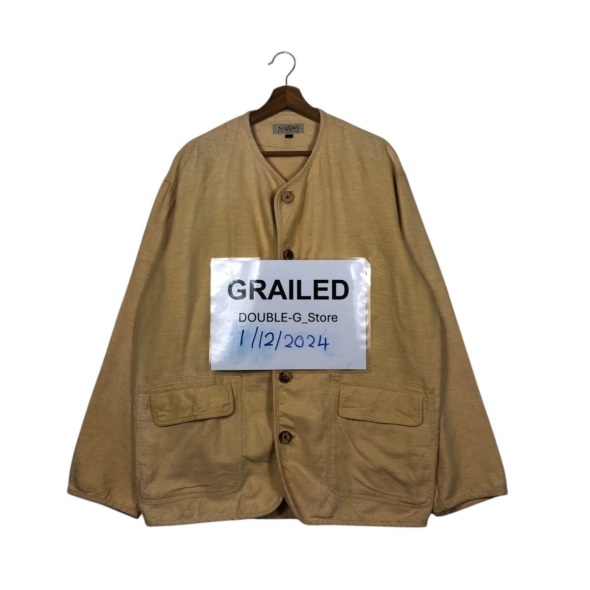 Japanese Brand 📌Vintage Chore Worker Jacket Y Collar Mike Birnes Kapital Size US L / EU 52-54 / 3 - 1 Thumbnail