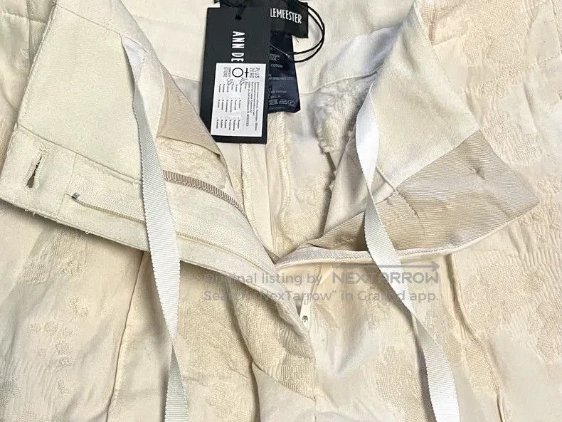 Ann Demeulemeester Ann Demeulemeester 38 jacquard women's pants Size 29" - 9 Thumbnail
