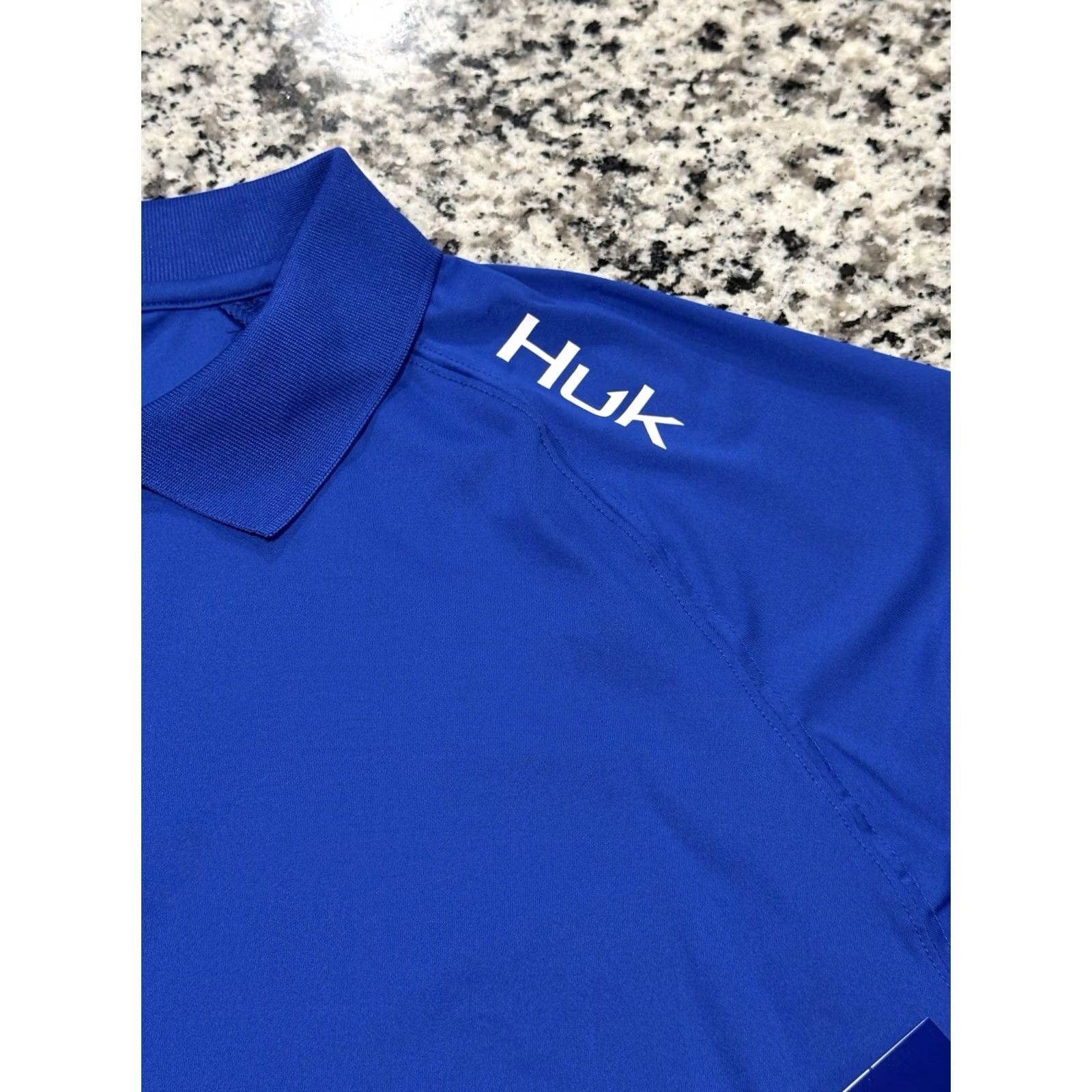 Vintage Huk LoPro Polo Shirt Men's Sz Large Blue Short Sleeve NWT Size US L / EU 52-54 / 3 - 6 Thumbnail