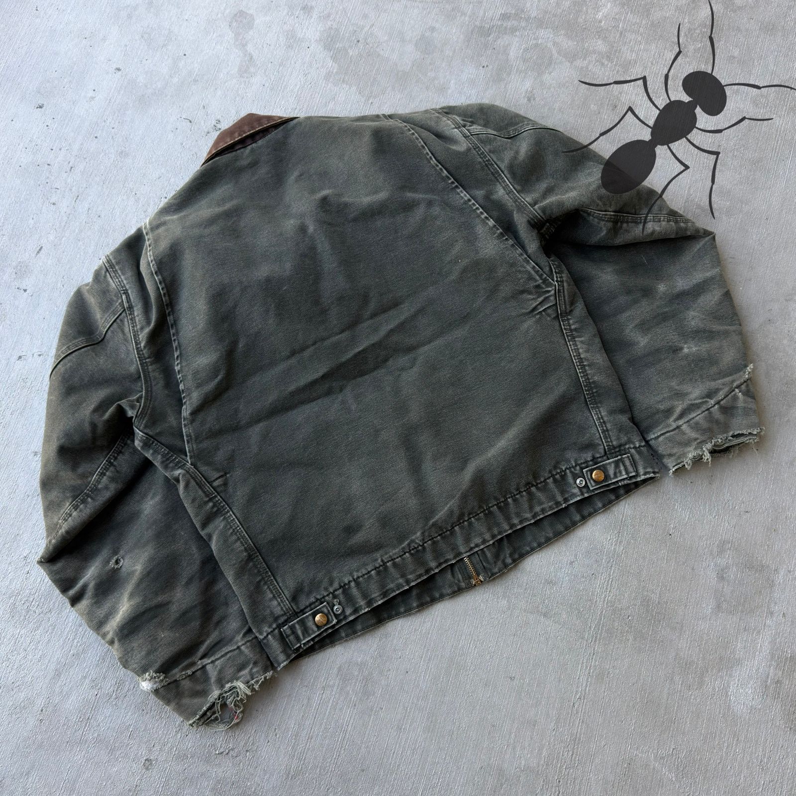 Carhartt × Vintage Carhartt J97 MOS green Detroit work wear jacket Size US L / EU 52-54 / 3 - 6 Thumbnail