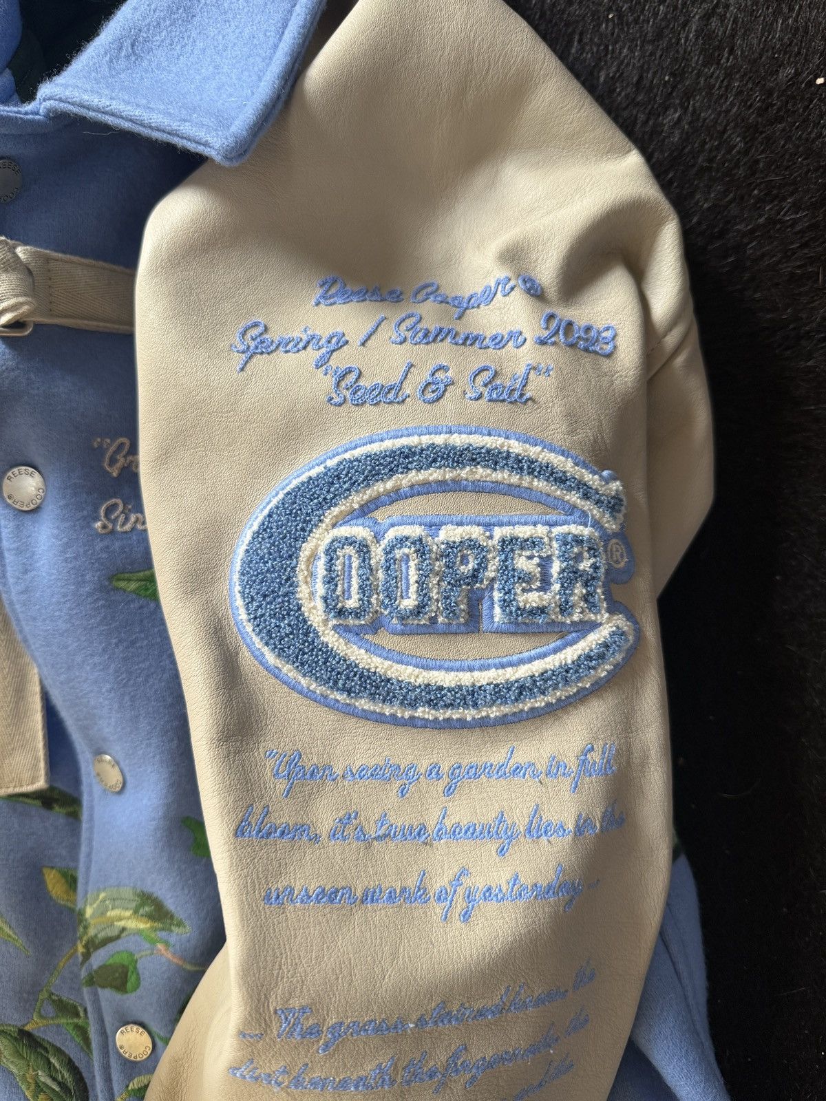 Reese Cooper Reese Cooper Embroidered Vibes Varsity Jacket Size US S / EU 44-46 / 1 - 9 Thumbnail