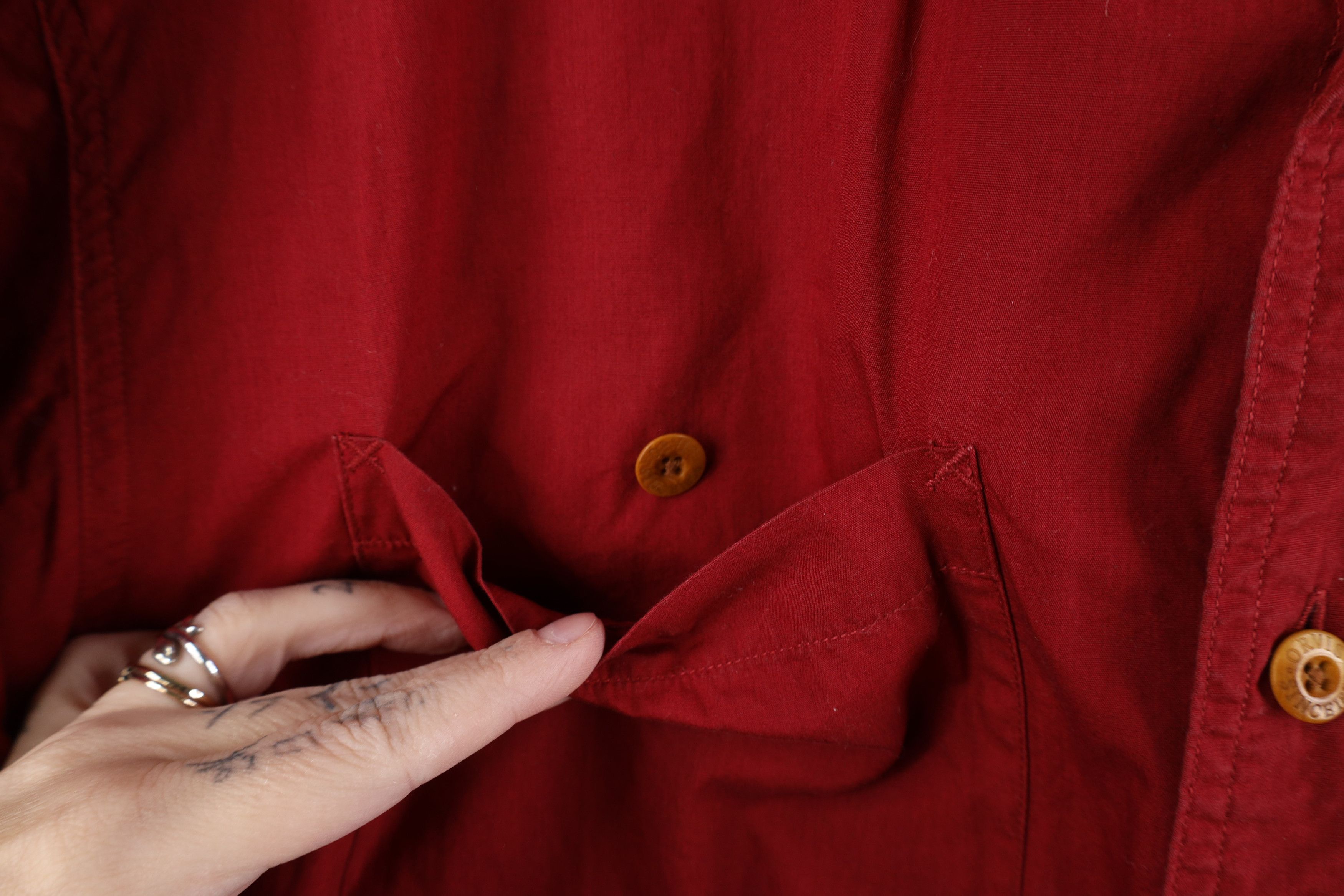 Orvis Vintage 90s Orvis Safari Bush Shooting Button Shirt Red Size US M / EU 48-50 / 2 - 8 Thumbnail