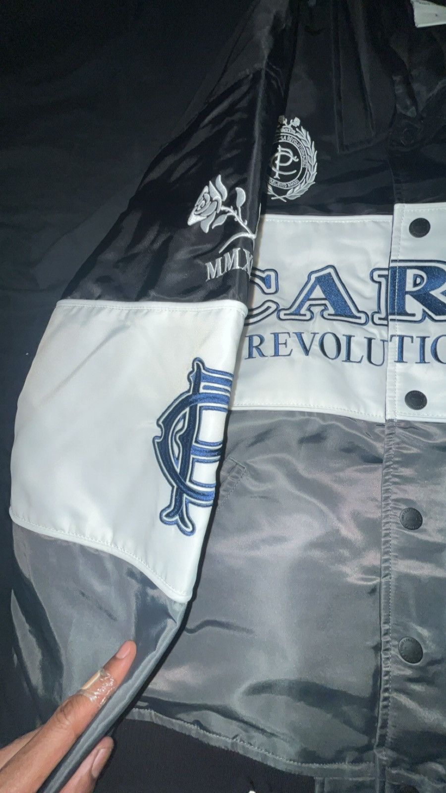 Carre × Designer CARRE LA resolution Bomber Jacket Sz L New With Tags Size US L / EU 52-54 / 3 - 4 Thumbnail