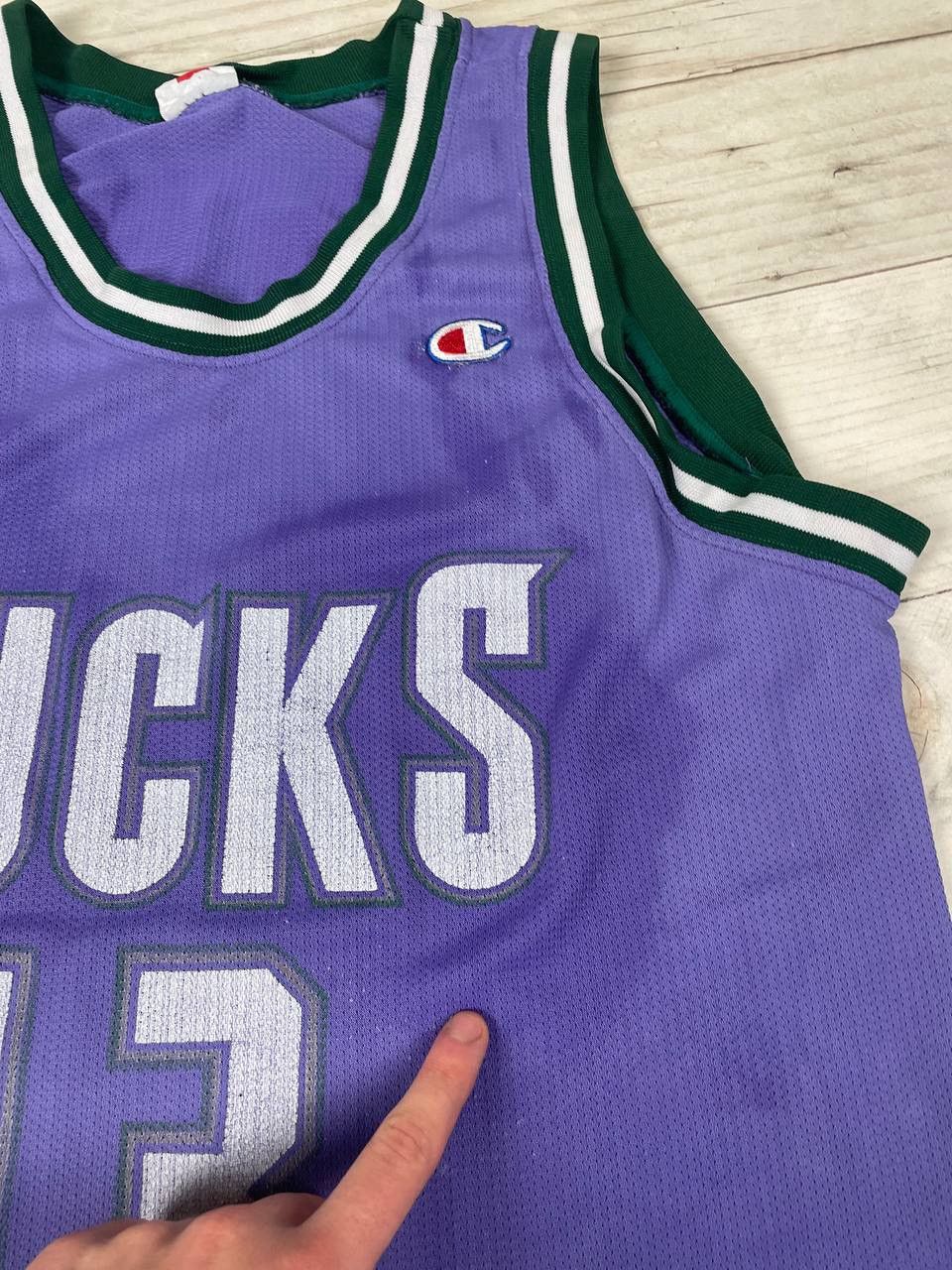 Champion Vintage Champion Milwaukee Bucks Robinson #13 NBA Jersey Size US XL / EU 56 / 4 - 20 Thumbnail