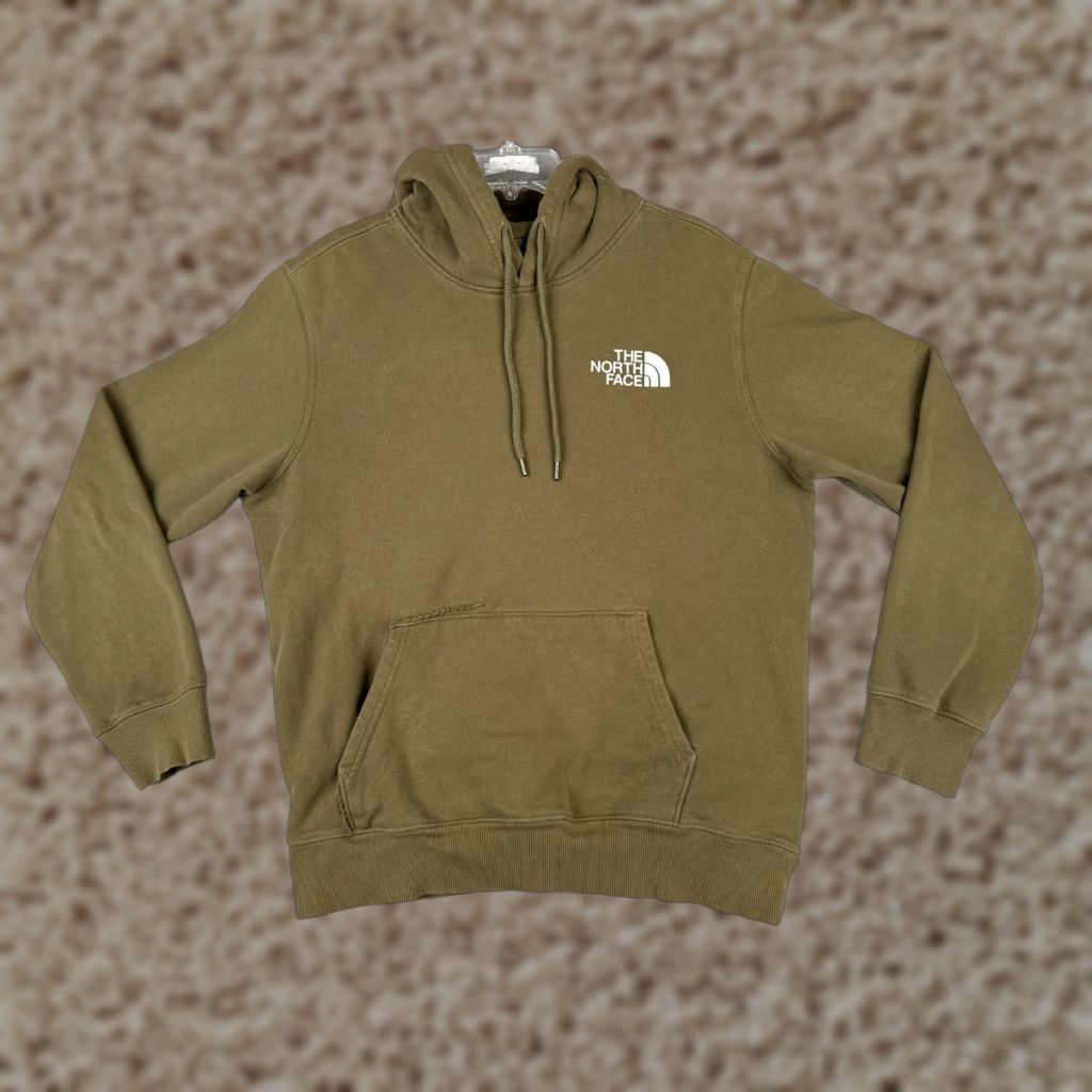 The North Face The North Face Hoodie Adult M Green Pullover Jersey Cotton Blend Logo Pockets All Seasons Hooded Size US M / EU 48-50 / 2 - 1 Thumbnail