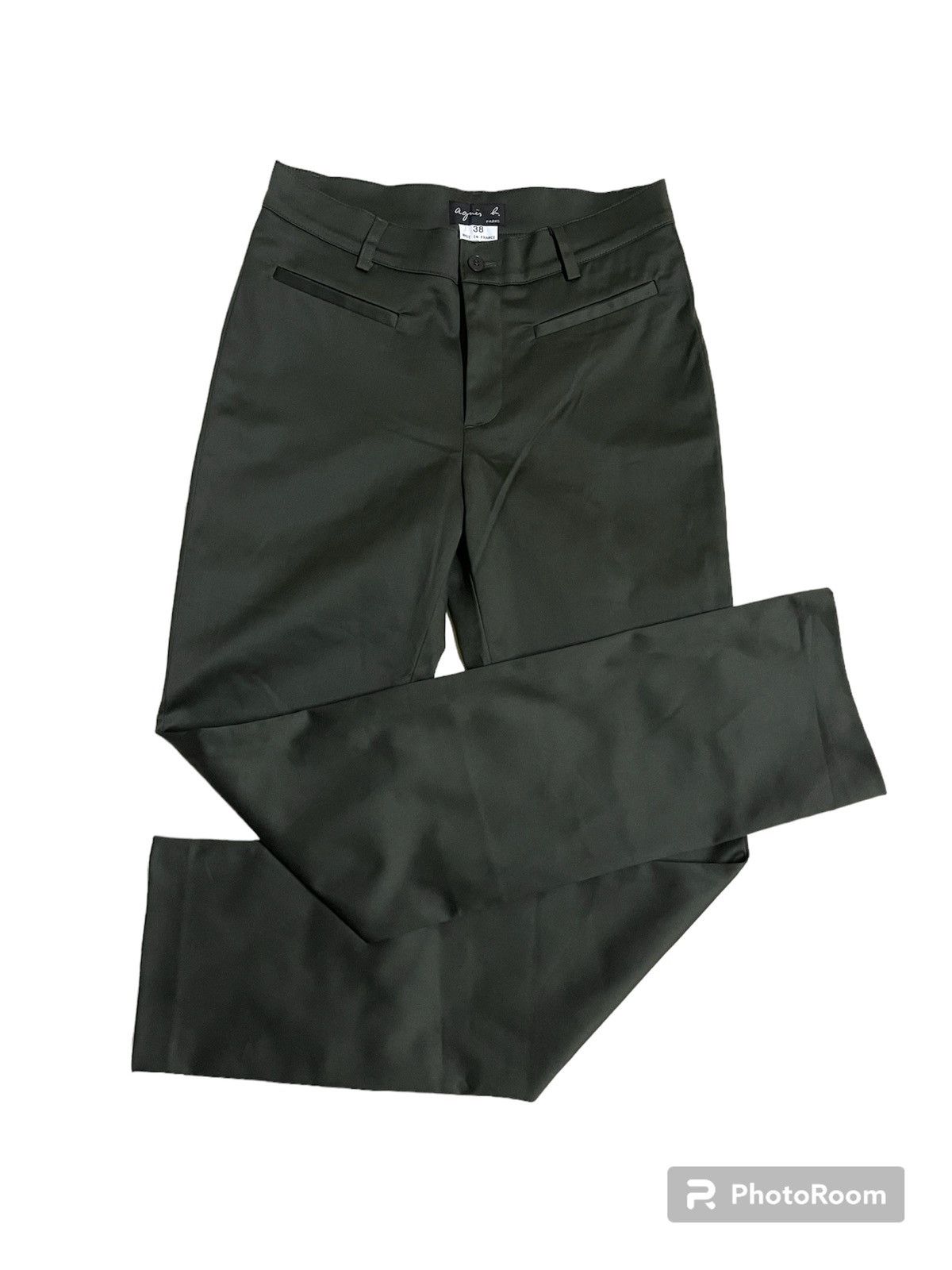 image of Agnes B. Pants 38 in Green, Women's (Size 28)