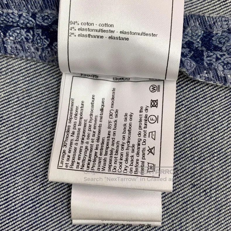 Chanel Chanel Blue camelia full-print cotton casual trousers Size 25" / US 0 / IT 36 - 8 Thumbnail
