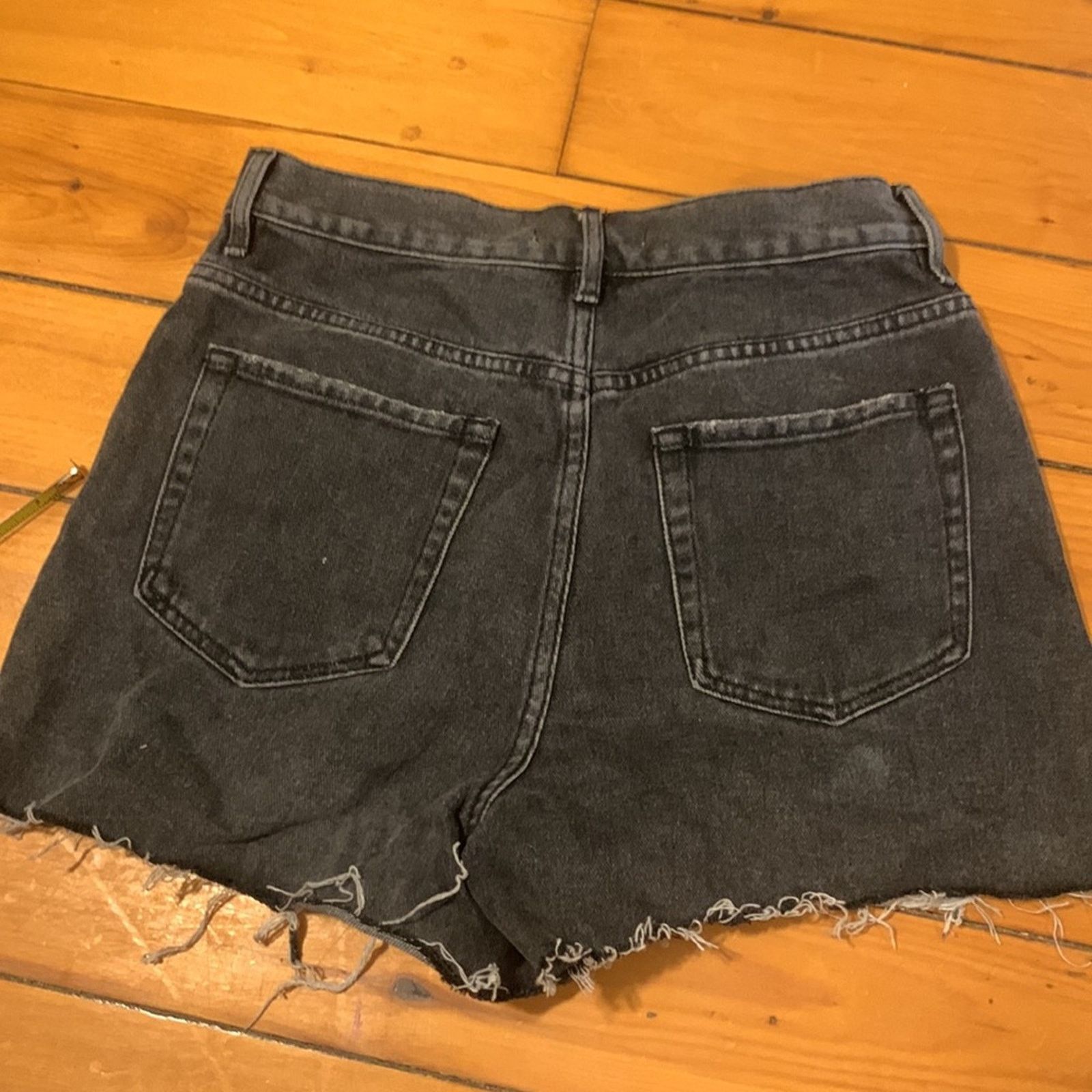 Pacsun Pacsun Y2K Ultra Highrise Vintage Shorts Black Denim Size 27" / US 4 / IT 40 - 2 Thumbnail