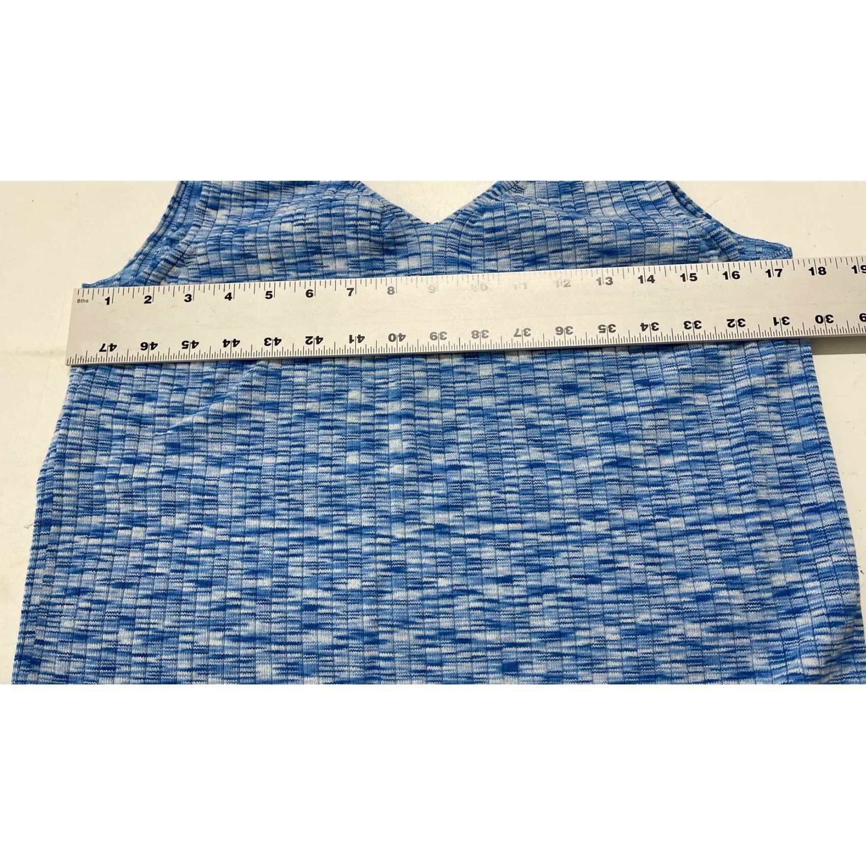 Nine West VINTAGE Y2K 90s Nine West Women Tank Top Blue V-Neck L Tunic? Size L / US 10 / IT 46 - 4 Thumbnail