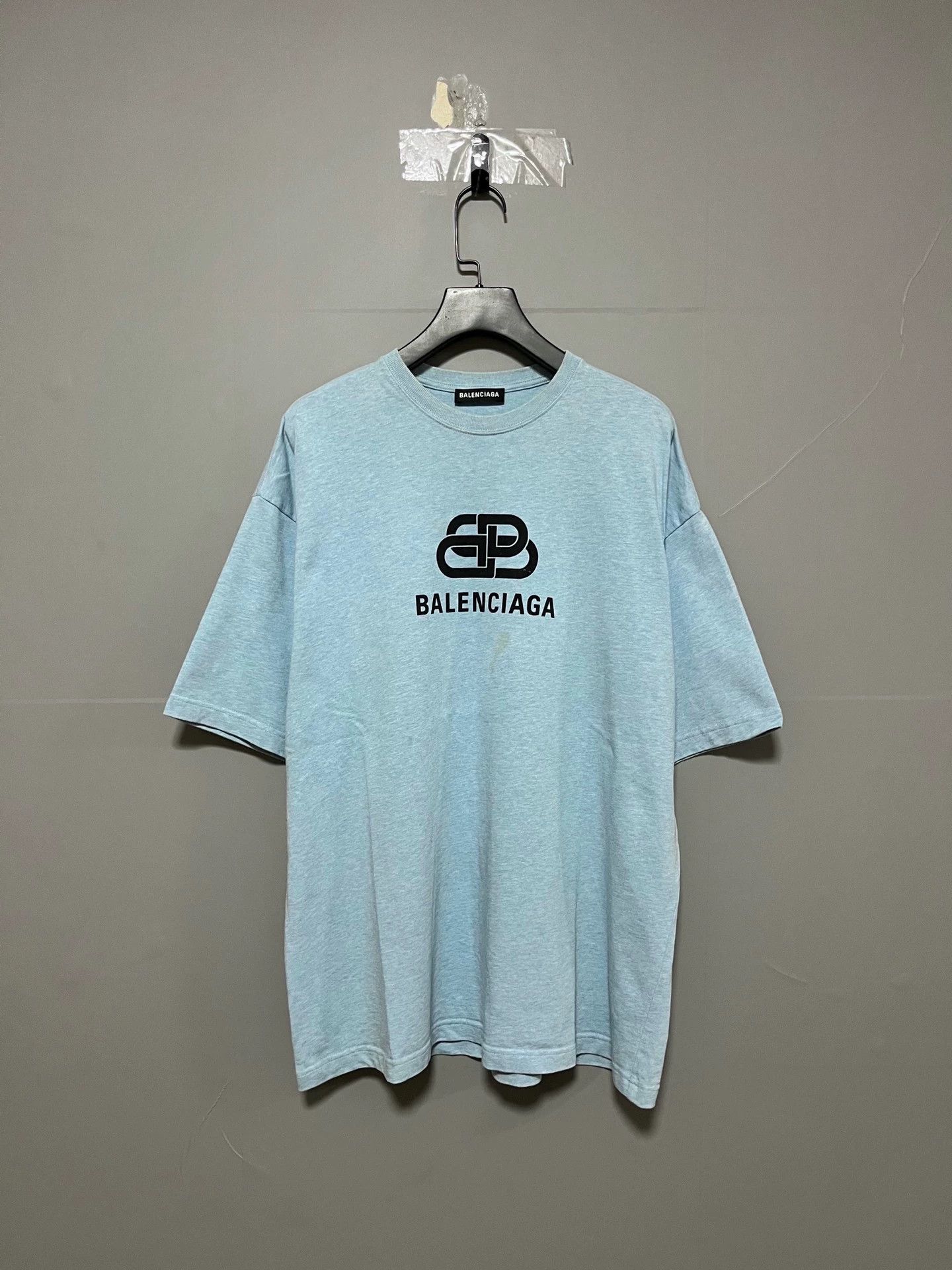 Balenciaga Balenciaga Haze Blue Lock Short Sleeve Size US S / EU 44-46 / 1 - 1 Thumbnail
