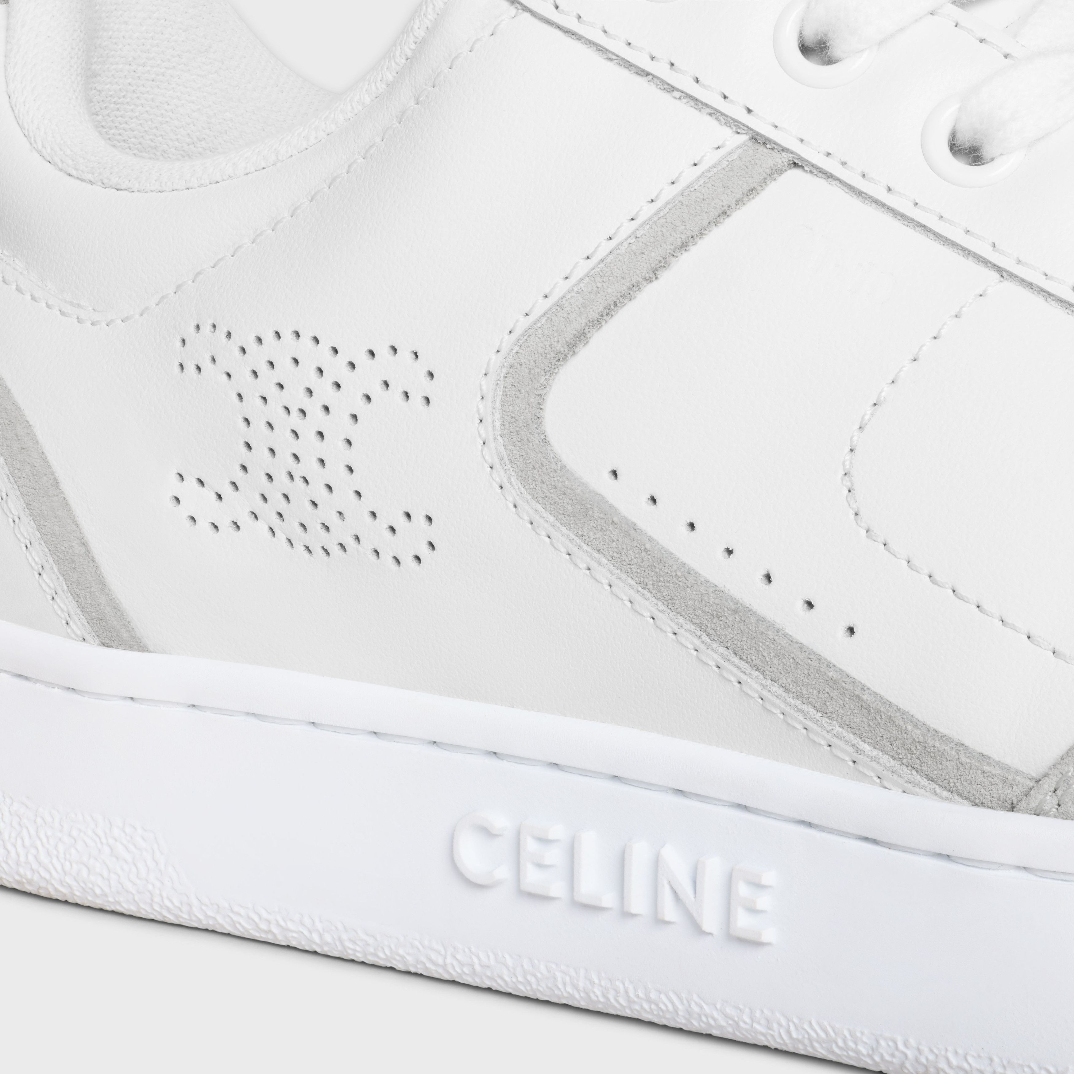 Celine o1bcso1str0925 356085020C Low-Top Sneakers Optic White/Grey Size US 8 / IT 38 - 4 Thumbnail