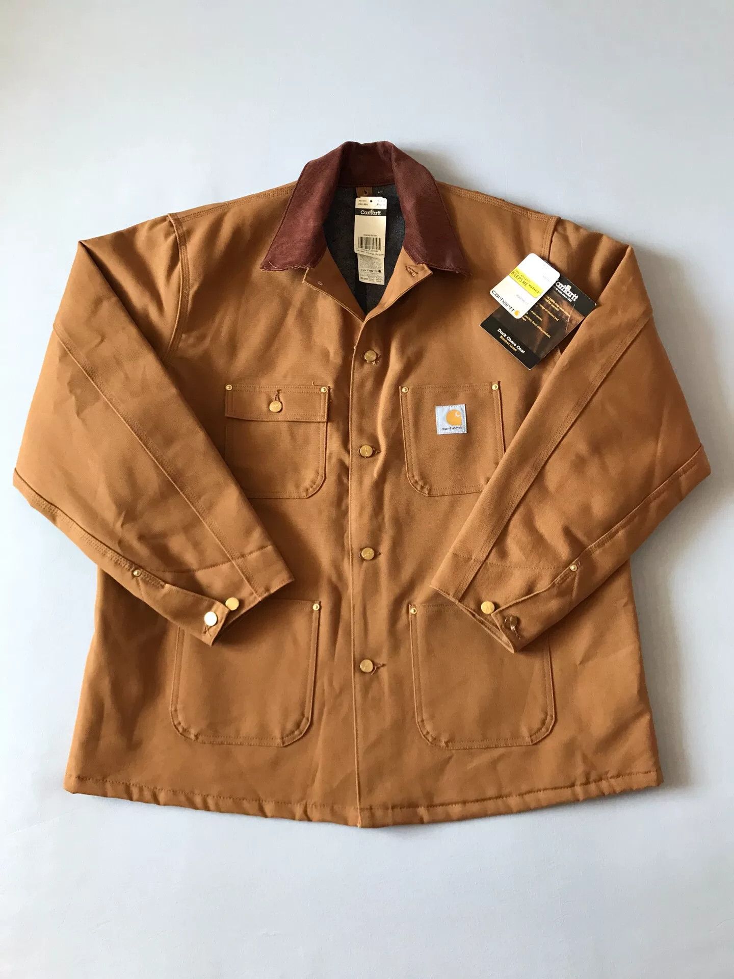 Carhartt Carhartt C001 Brown Canvas Work Jacket Size US XL / EU 56 / 4 - 1 Thumbnail