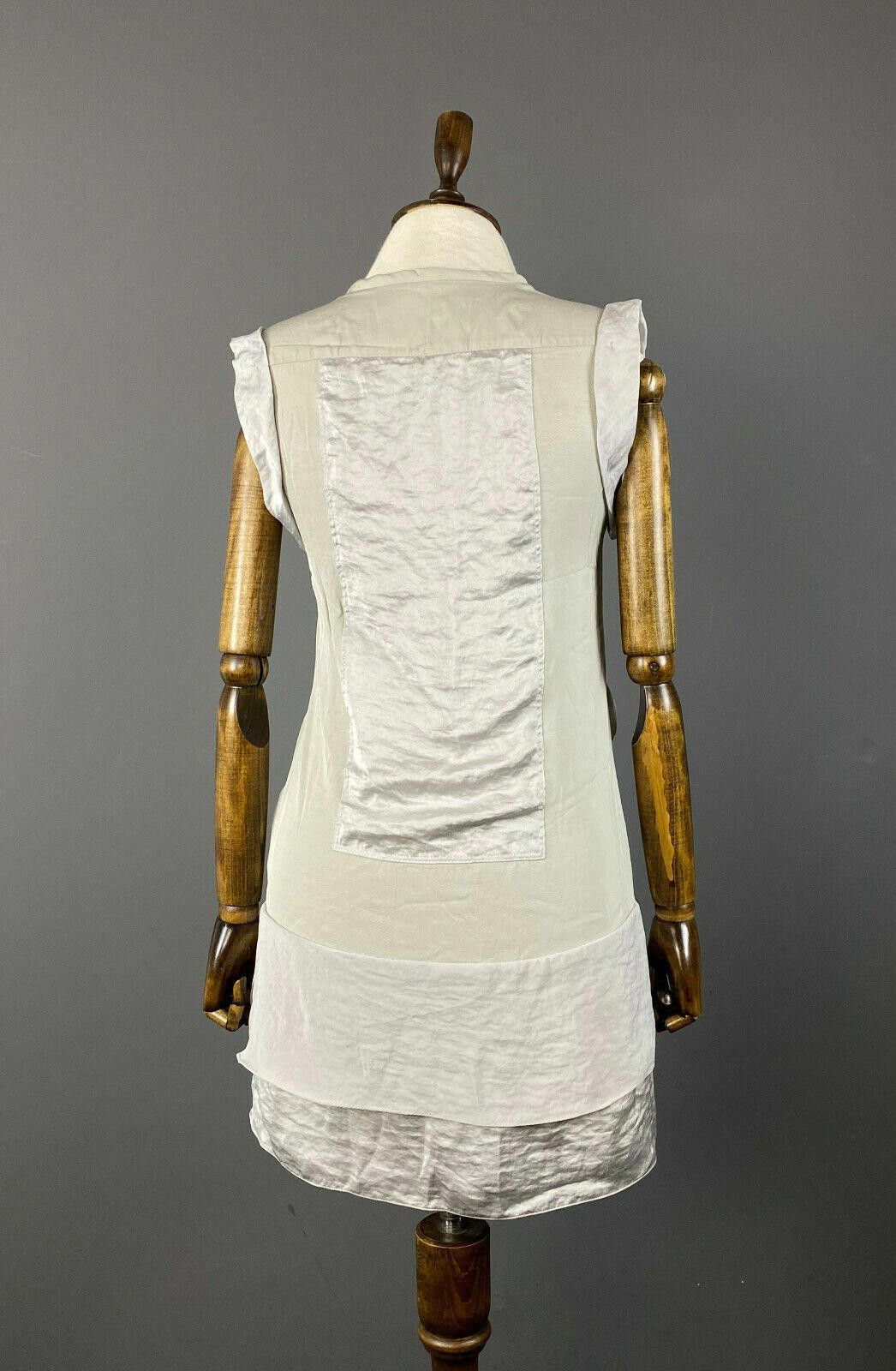 Designer Ladies Schumacher Grey Short Sleeve Bodycon Dress Size 2 Size XS / US 0-2 / IT 36-38 - 6 Thumbnail