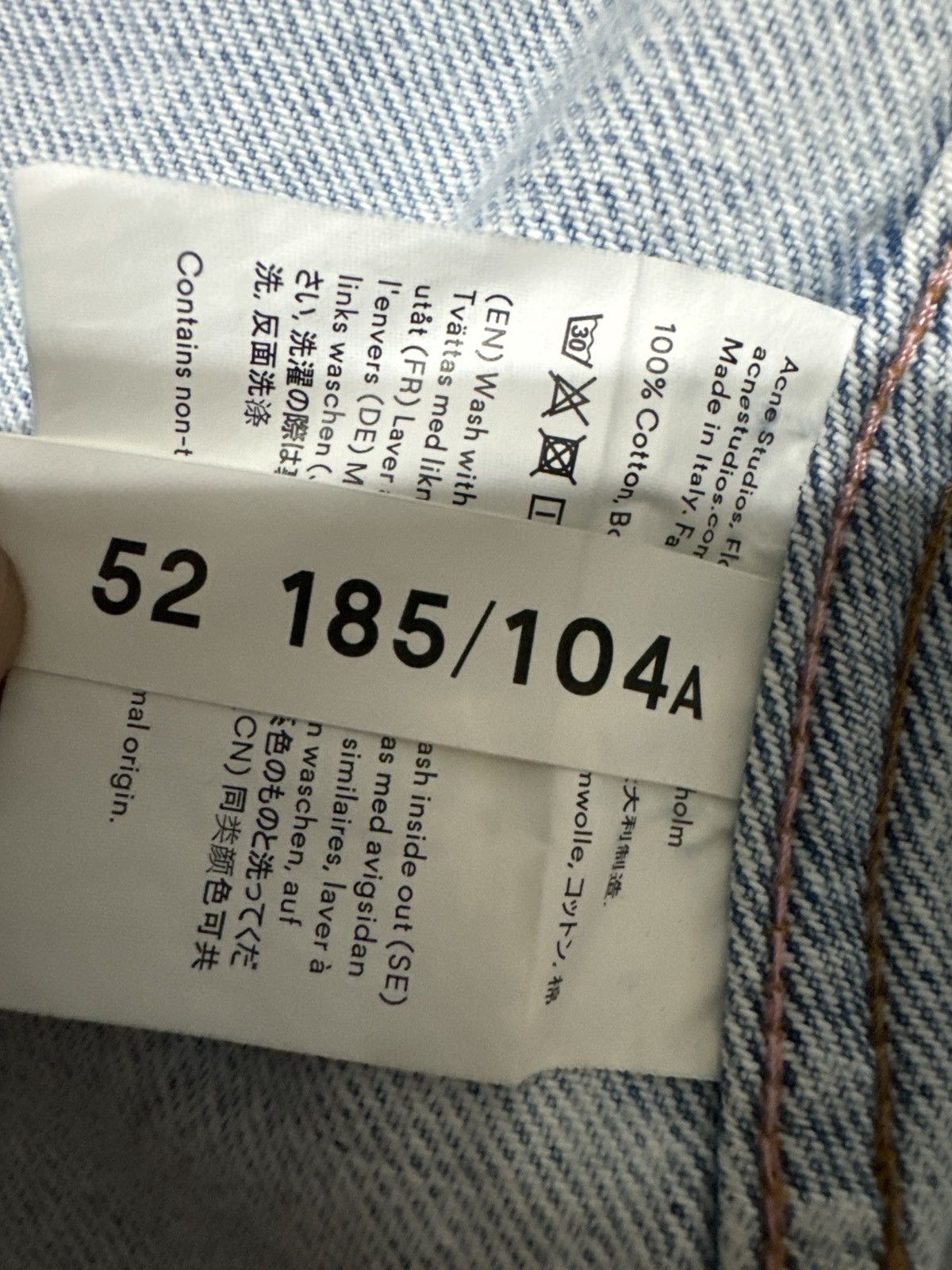Acne Studios Acne Studios Blå Konst Denim Jacket Size US XL / EU 56 / 4 - 5 Thumbnail
