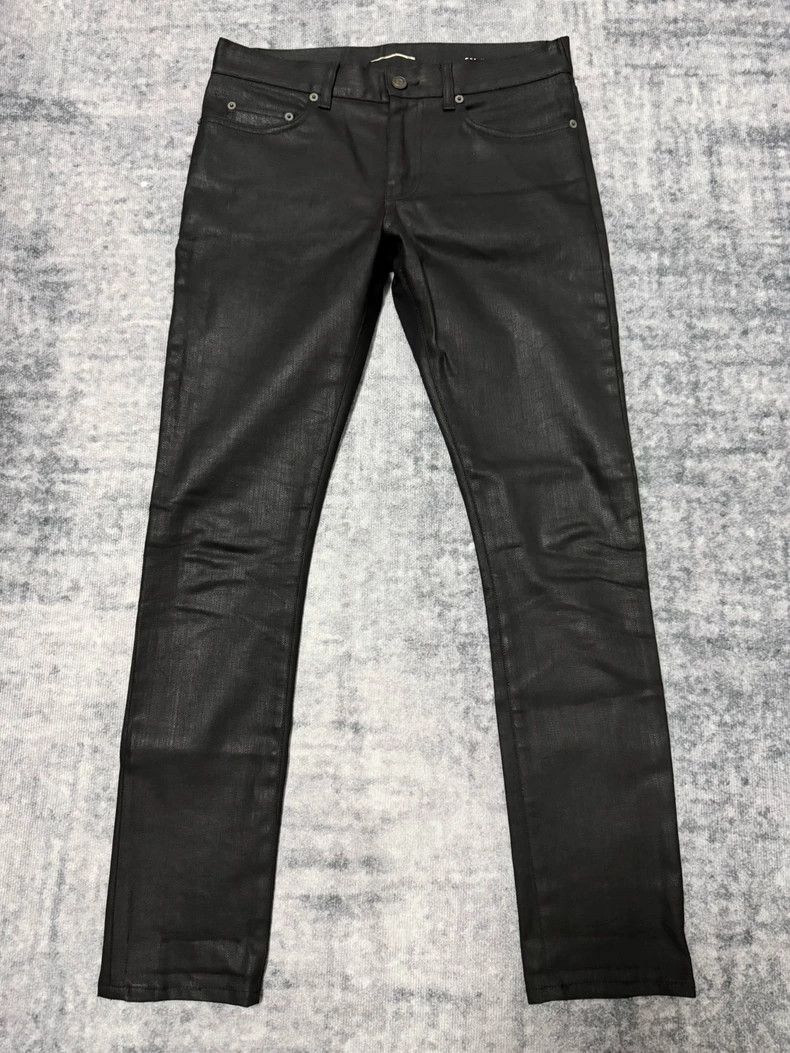 Saint Laurent Paris Saint Laurent Paris 14fw show heavy coat waxed