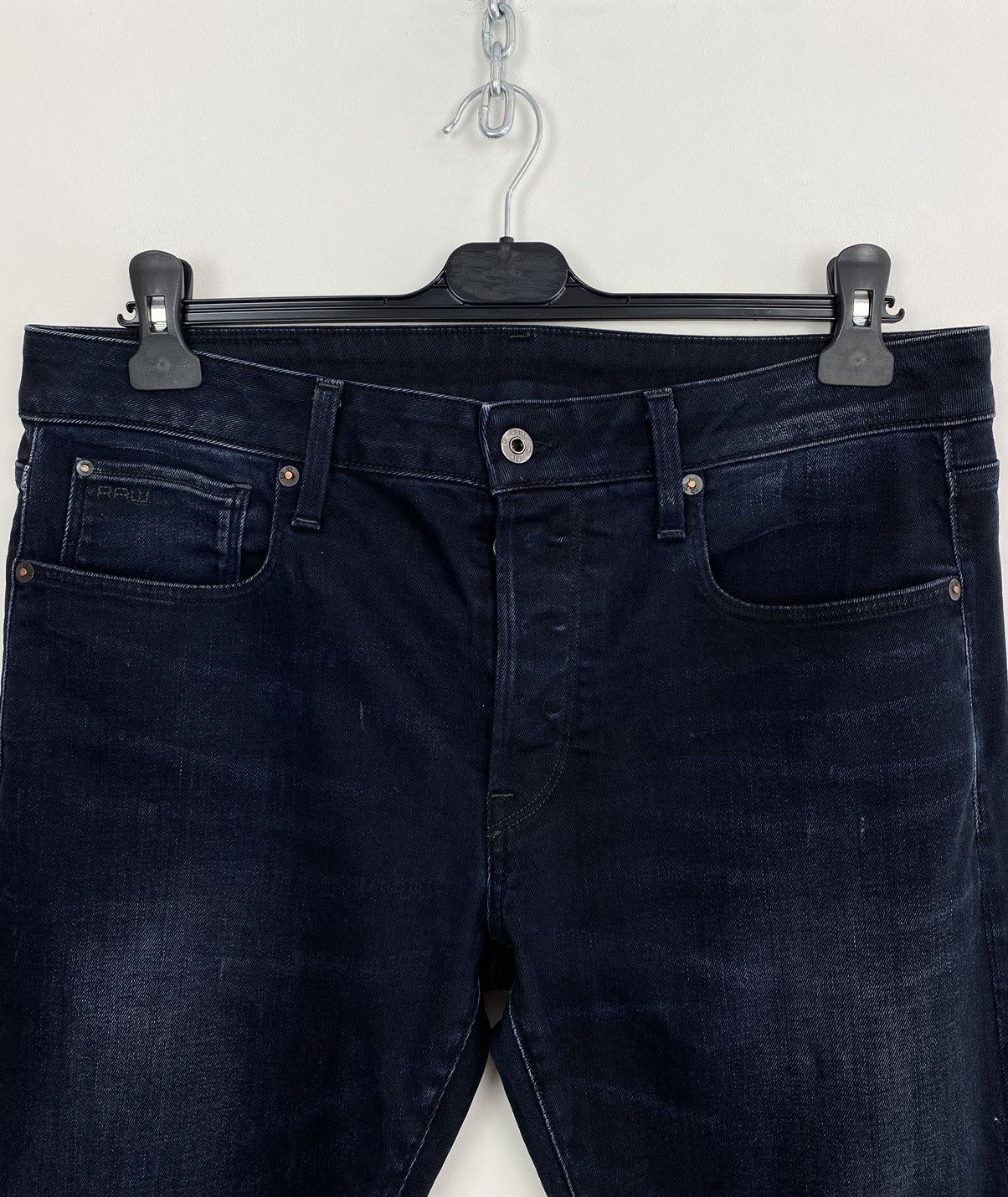 G-Star G-Star Raw 3301 Slim Denim Stretch Jeans Men’s Size W34 L32 Size US 34 / EU 50 - 2 Thumbnail