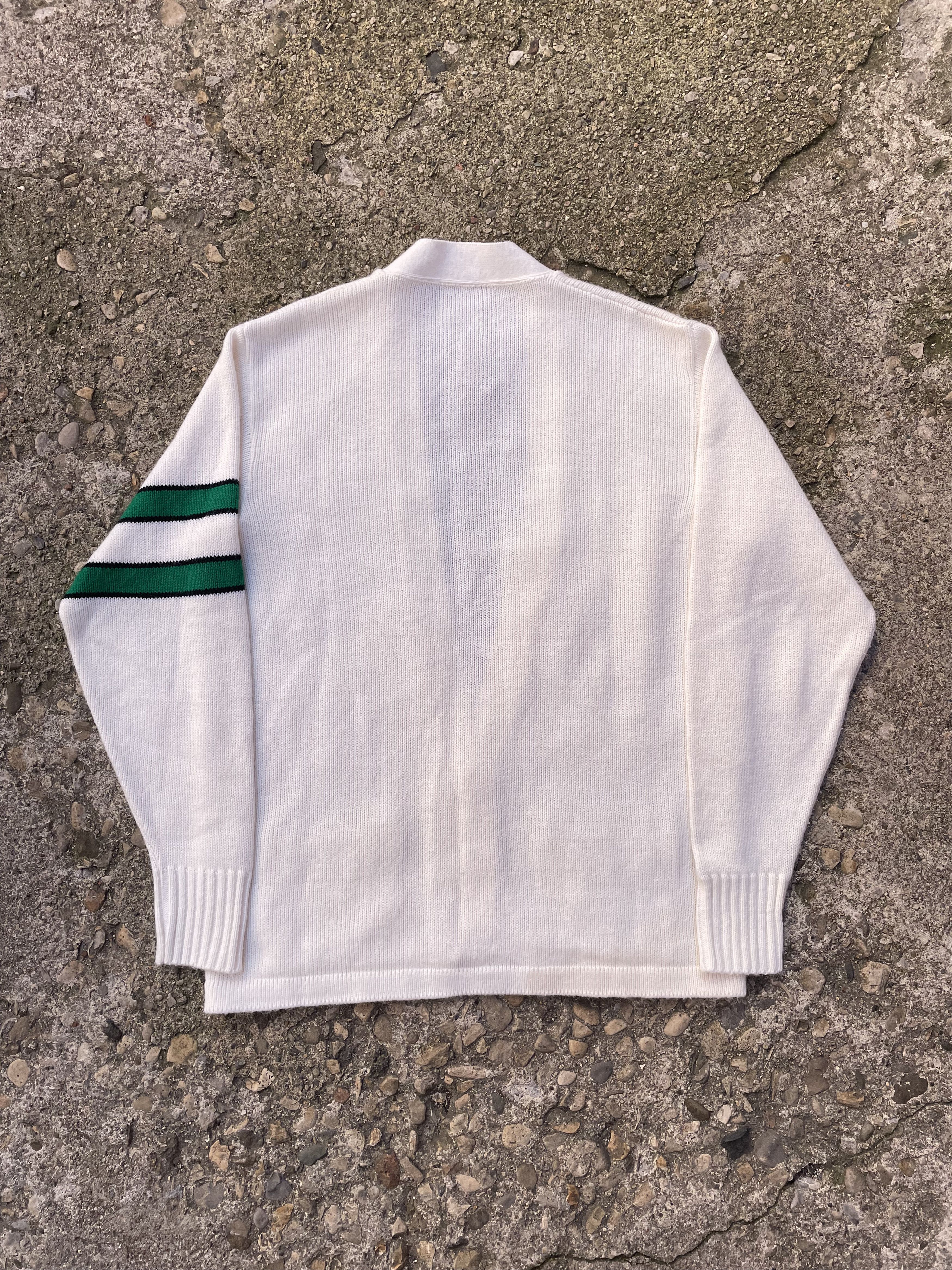 Vintage True Vintage 1960's Varsity Knit Cardigan Sweater Size US L / EU 52-54 / 3 - 2 Thumbnail