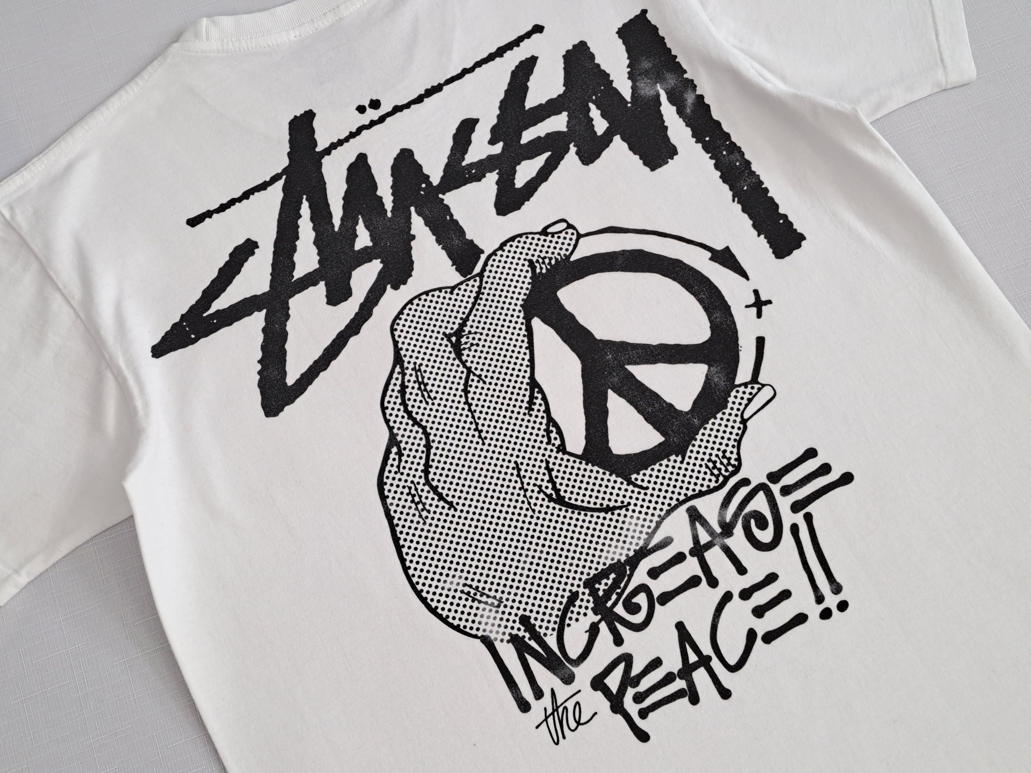 Stussy × Vintage Vintage Stussy Increase the Peace t-shirt. Size US M / EU 48-50 / 2 - 4 Thumbnail