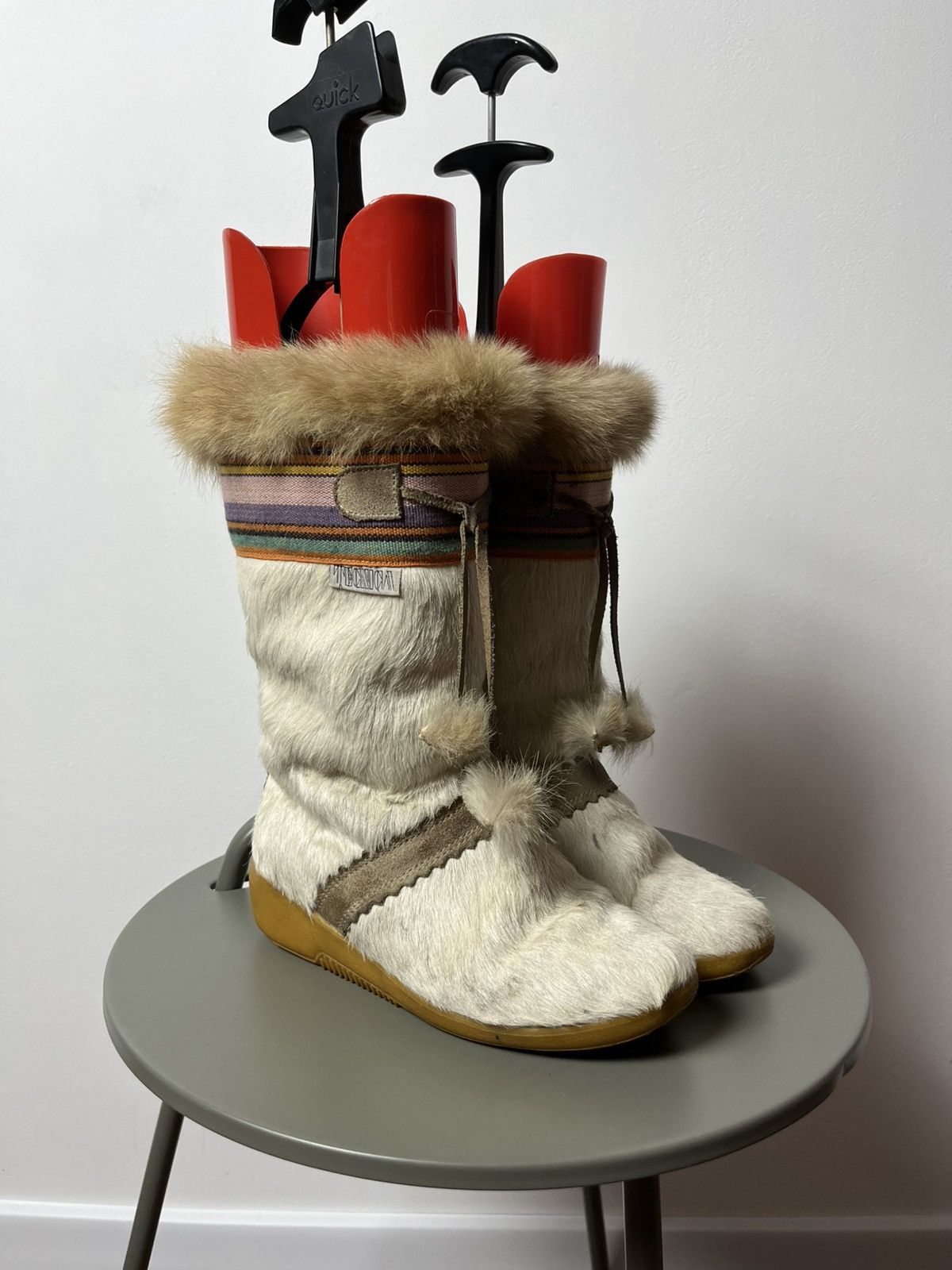 Japanese Brand Tecnica Fur Winter Boots Pony Hair Made in Italy Size 37–38 Size US 6.5 / IT 36.5 - 1 Thumbnail