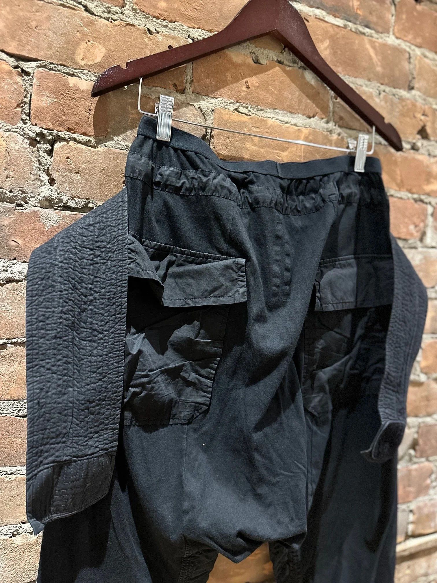Rick Owens Drkshdw Rick Owens DRKSHDW Drop-Crotch Creatch Cargo Size US 30 / EU 46 - 6 Thumbnail