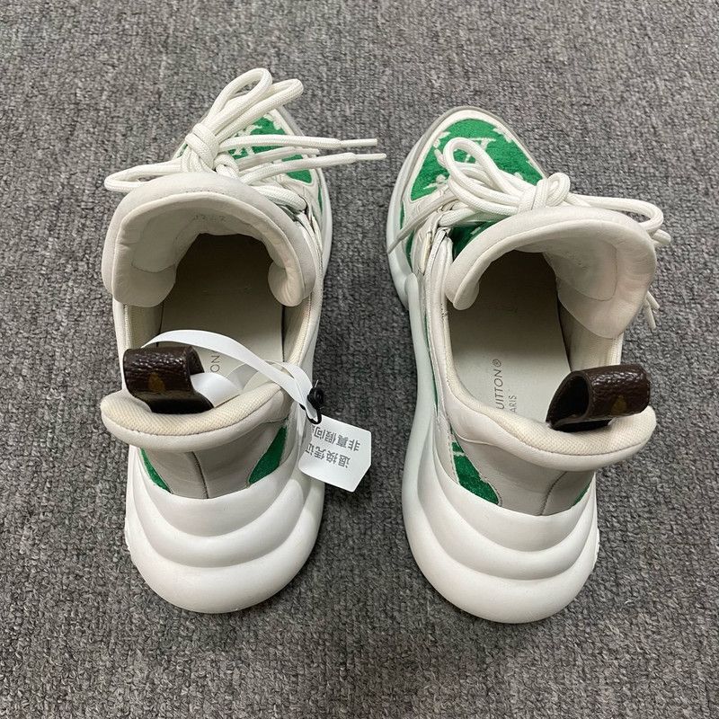 Louis Vuitton Louis Vuitton Archlight Sneakers in Green and White -2508 Size US 6 / IT 36 - 3 Thumbnail